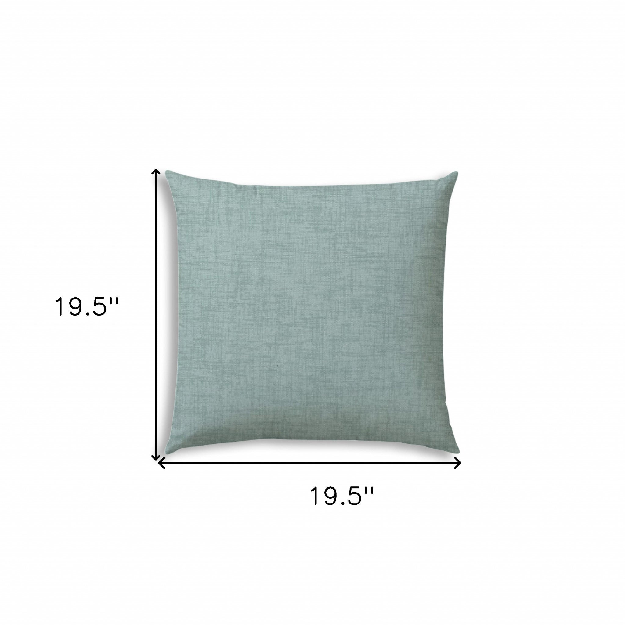 20" Sea Green Indoor Outdoor Throw Pillow Cover