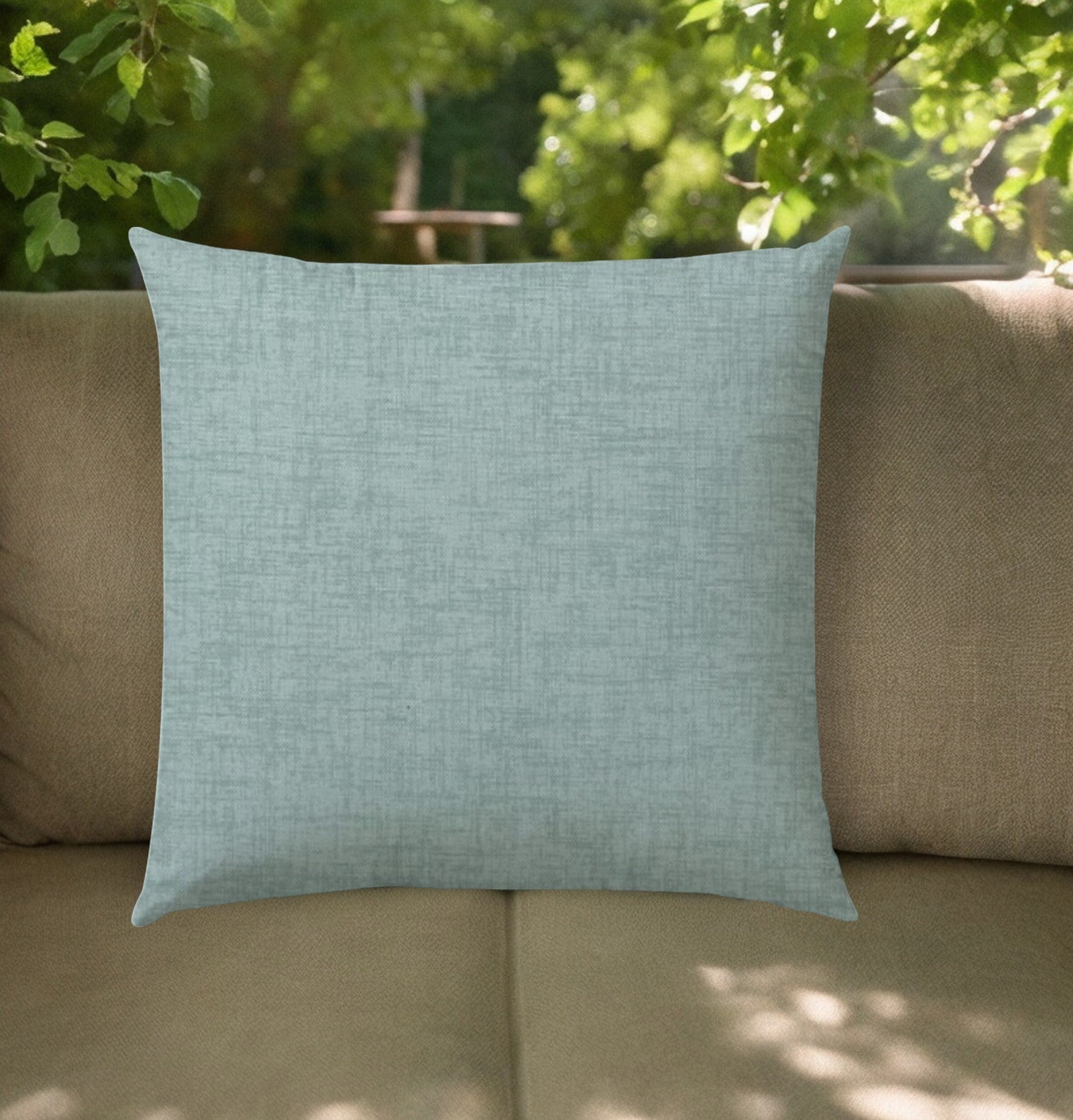 20" Sea Green Indoor Outdoor Throw Pillow Cover