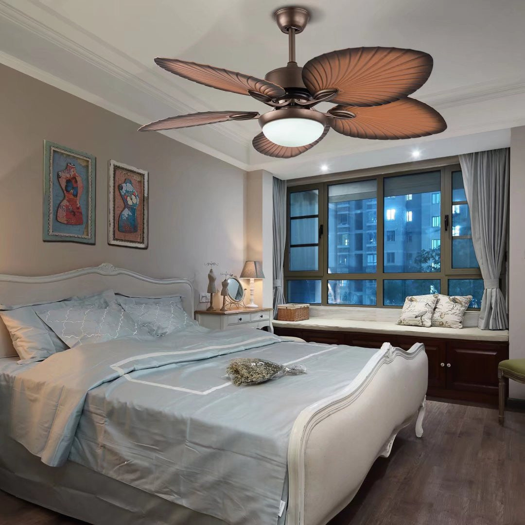 Classy Metal Ceiling Fan And LED Lamp