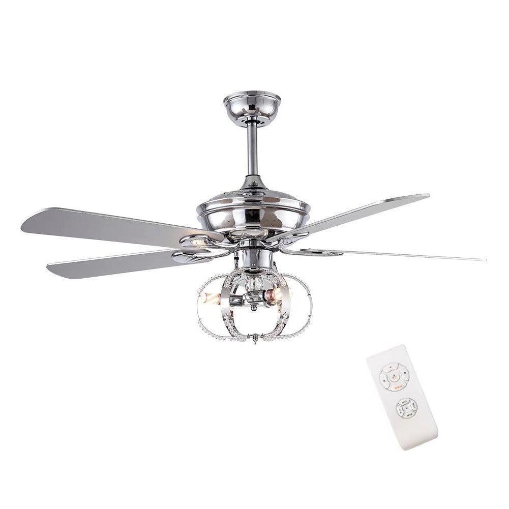 Modern Metal Chandelier Ceiling Fan