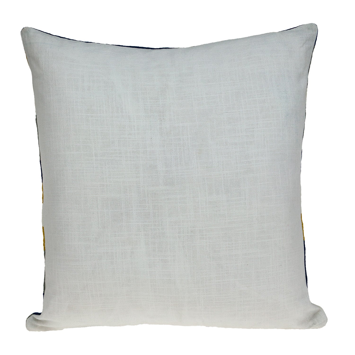 20" Blue and White Cotton Throw Pillow