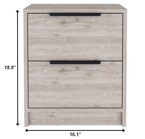 16" Rectangular One Drawer Two Doors With Manufactured Wood Top