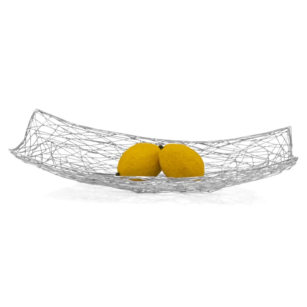 Silver Abstract Entwined Wire Centerpiece Bowl