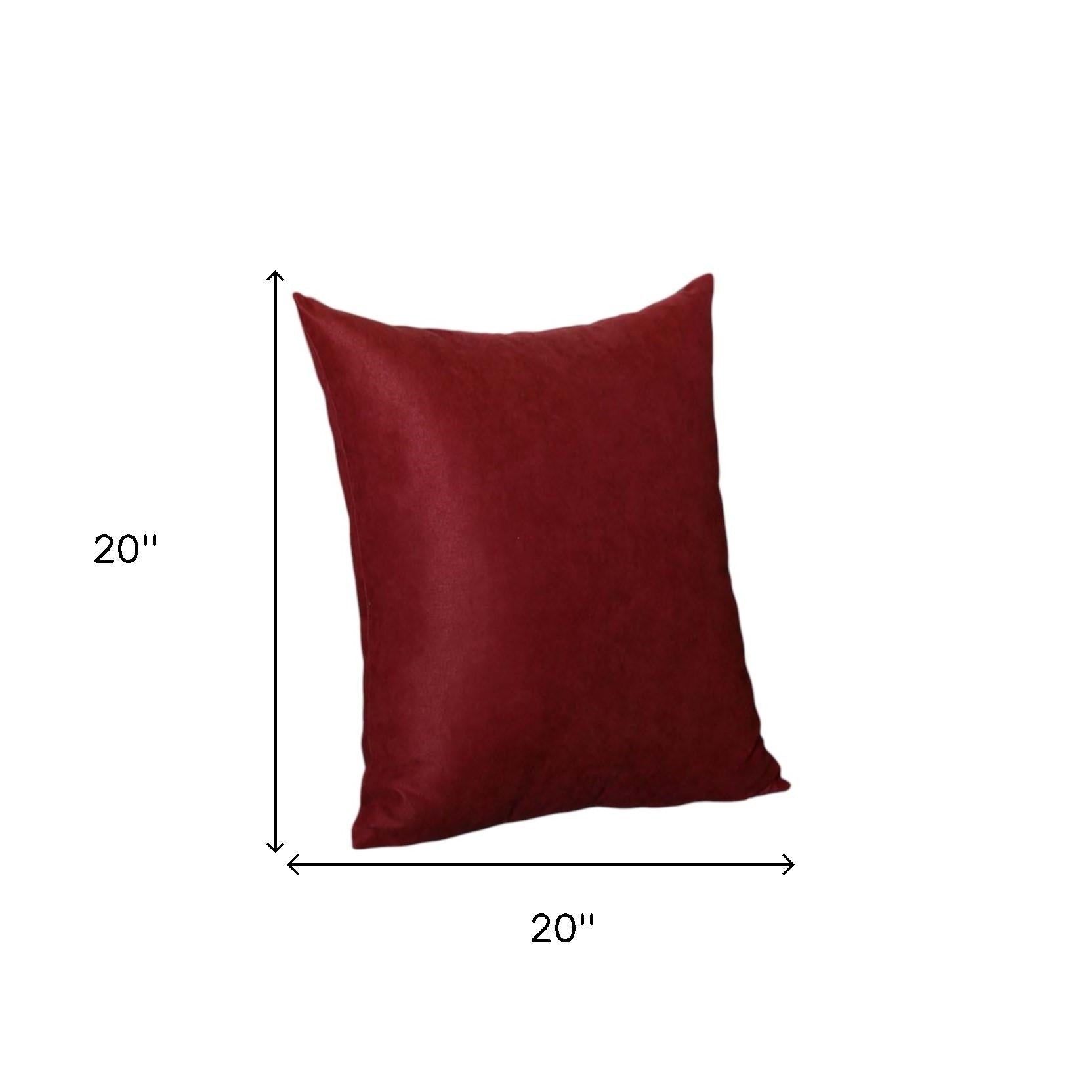 Set of Two Red Throw Pillow Cover