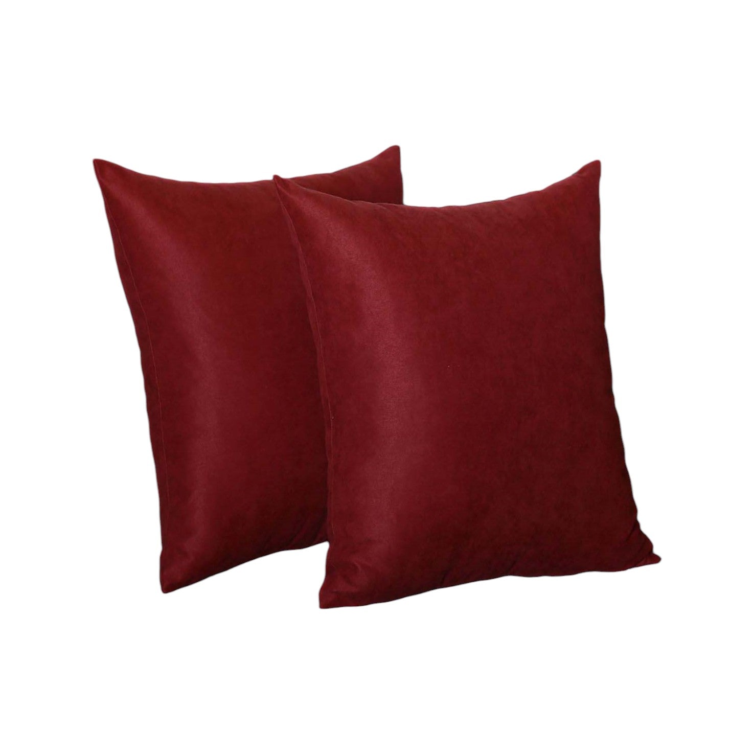 Set of Two Red Throw Pillow Cover