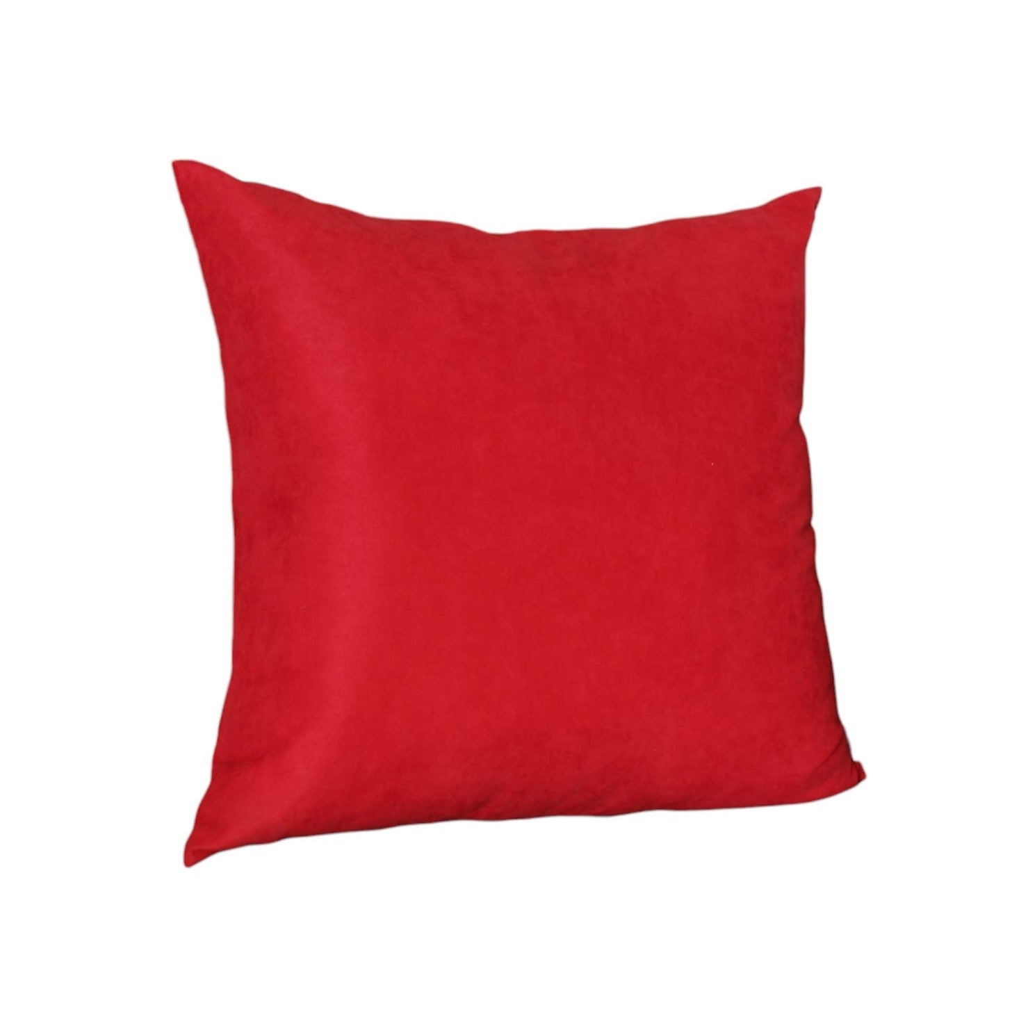 Set of Two 26" Red Euro Throw Pillow Covers