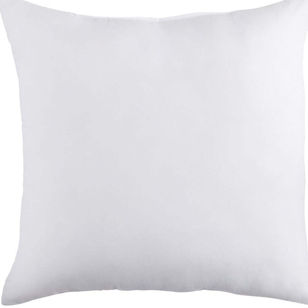 18" X 18" White Blown Seam 100% Cotton Throw Pillow Insert