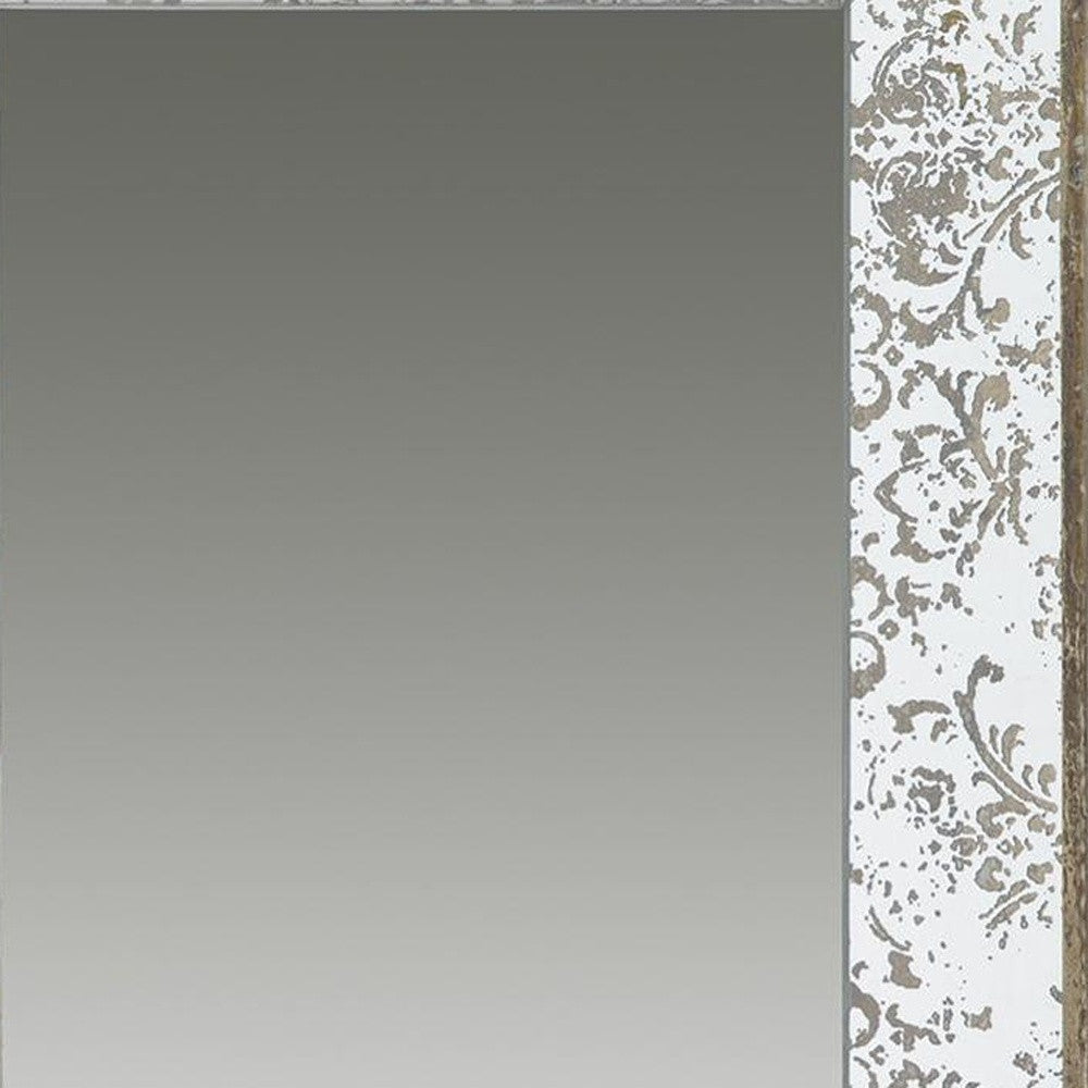 Silver Rectangle Accent Glass Mirror