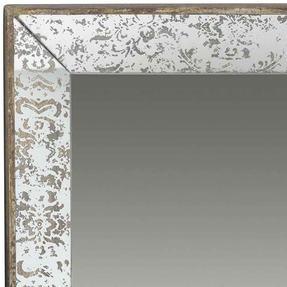 Silver Rectangle Accent Glass Mirror