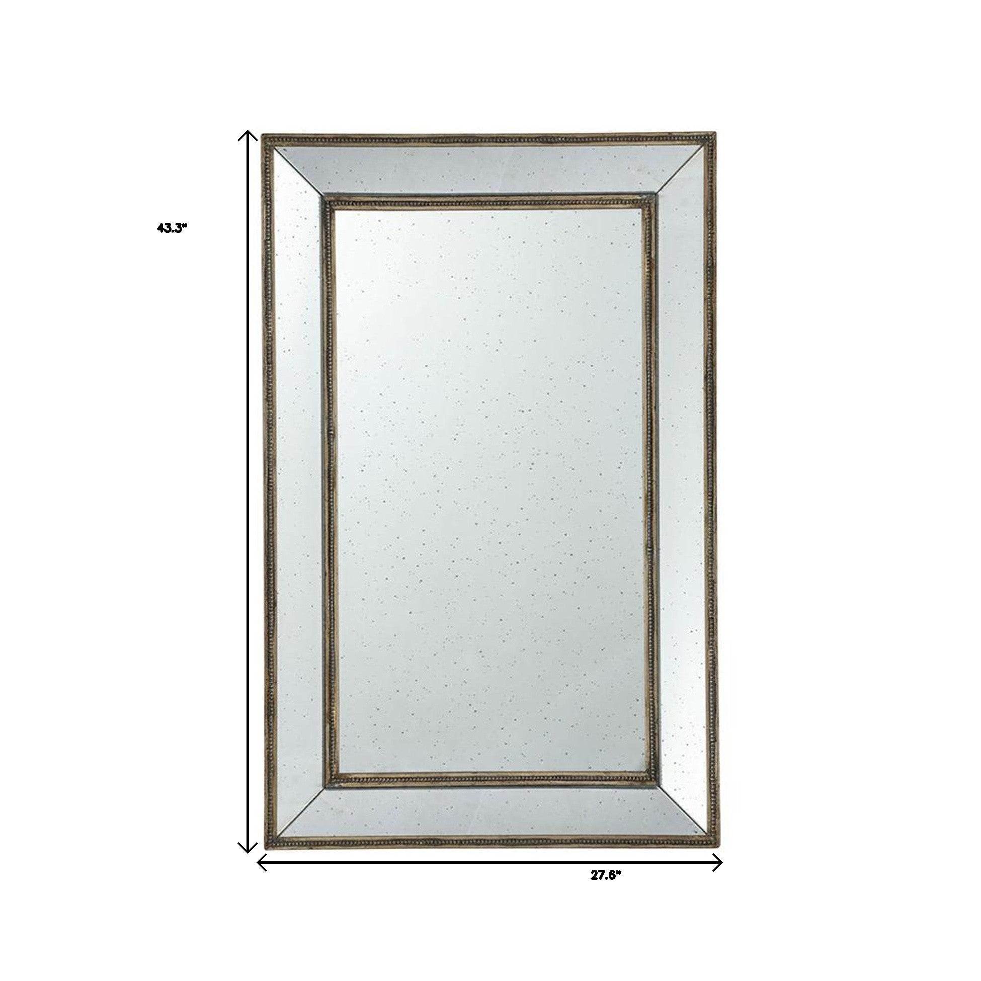 Silver Rectangle Accent Mirror