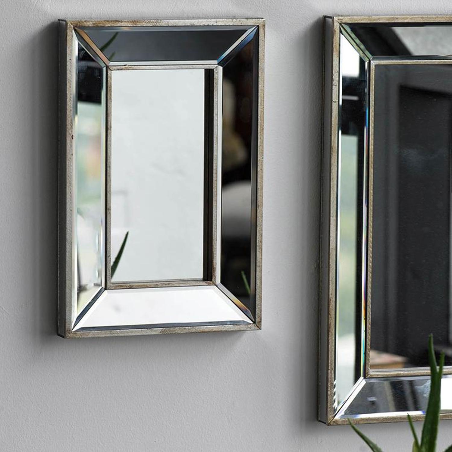 12" Rectangle Wall Mounted Accent Mirror