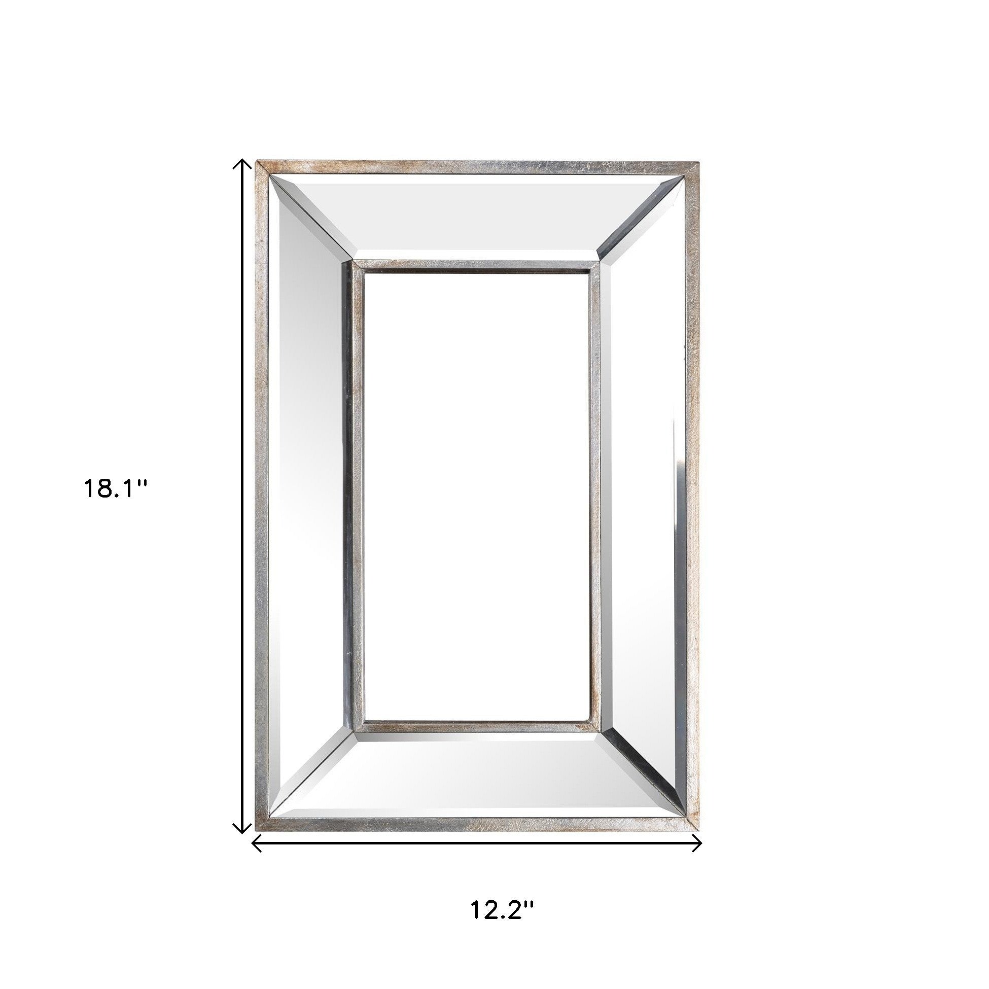 12" Rectangle Wall Mounted Accent Mirror