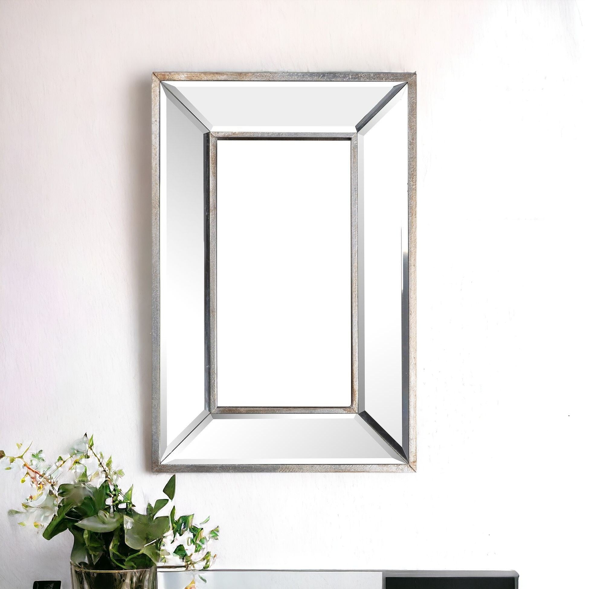 12" Rectangle Wall Mounted Accent Mirror