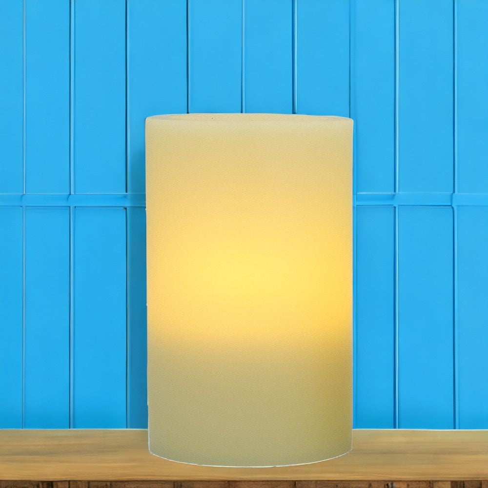 6" Ivory Flameless Pillar Candle