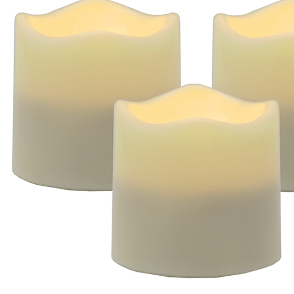 Set of Four Ivory Flameless Tealight Candle