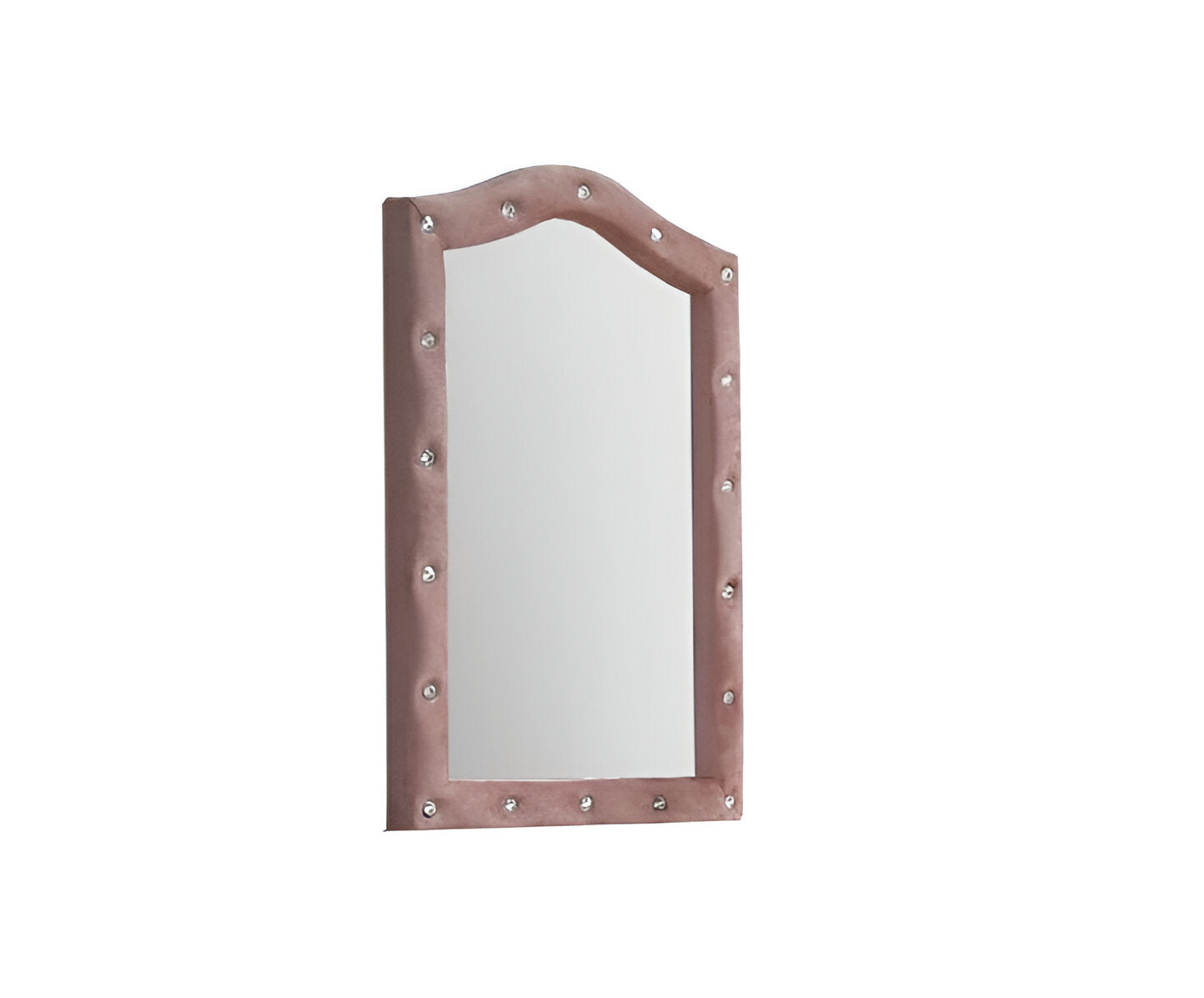 30" Pink Fabric Dresser Mirror