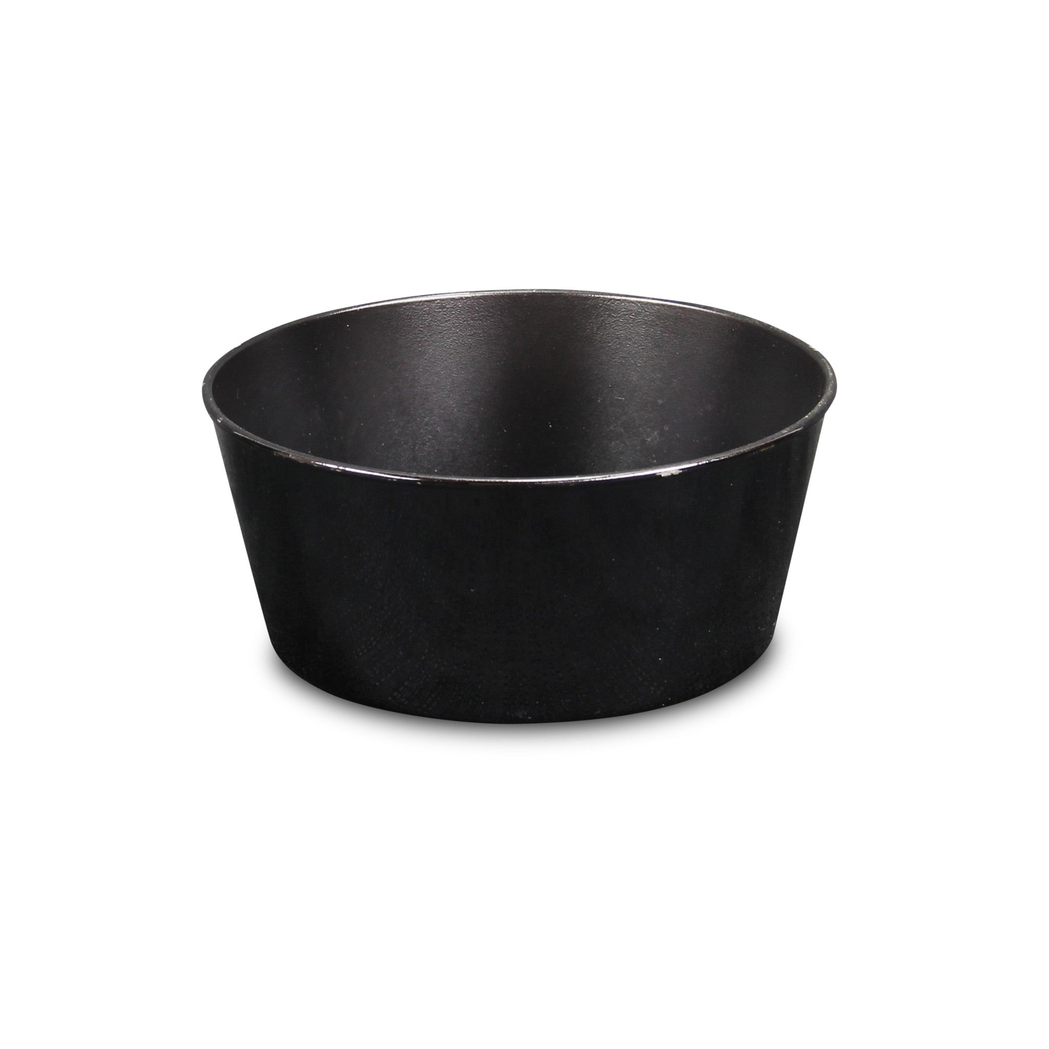 10" Black Recycled Plastic Indoor Outdoor Round Pot Planter