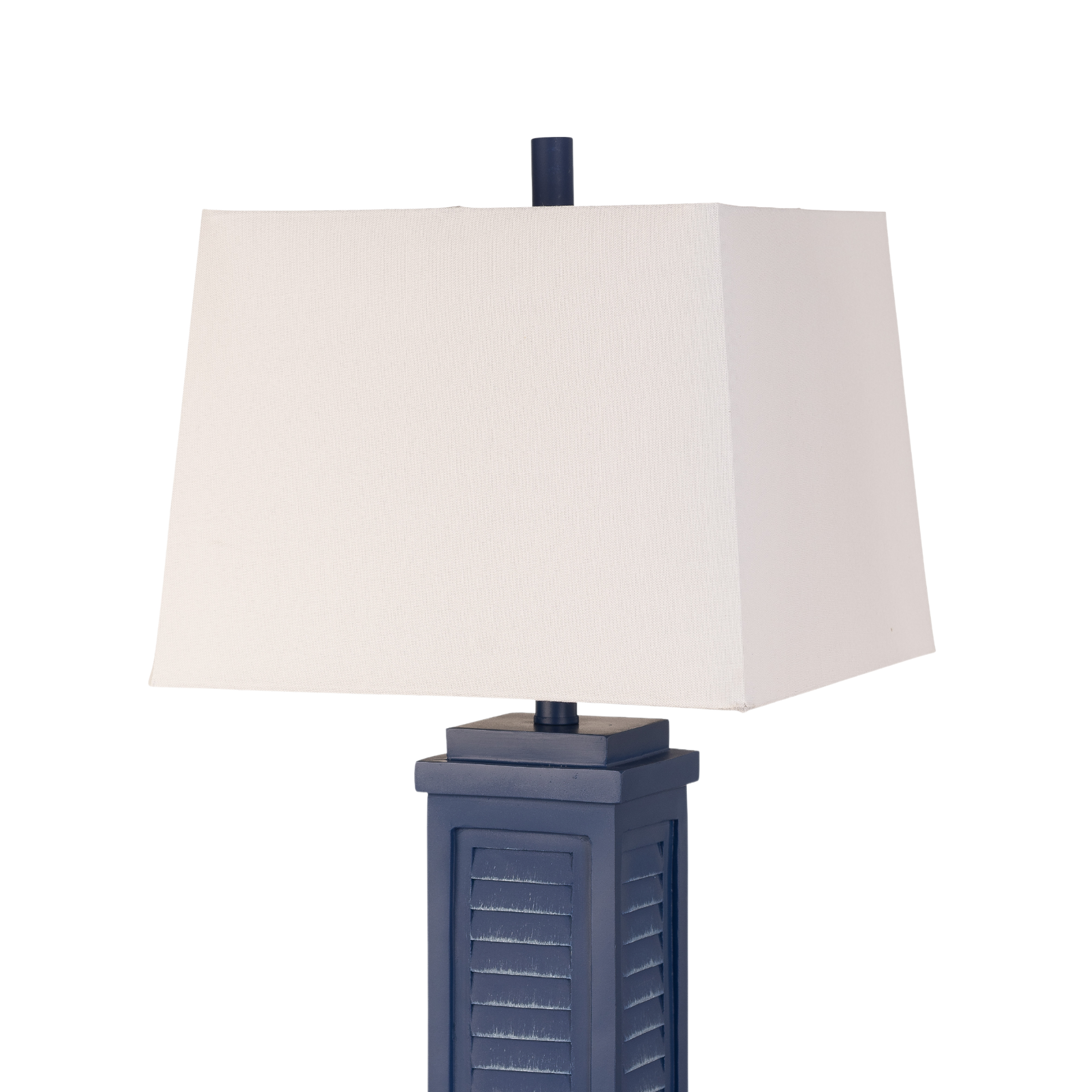 Set of Two 32" Blue Table Lamp With White Shade