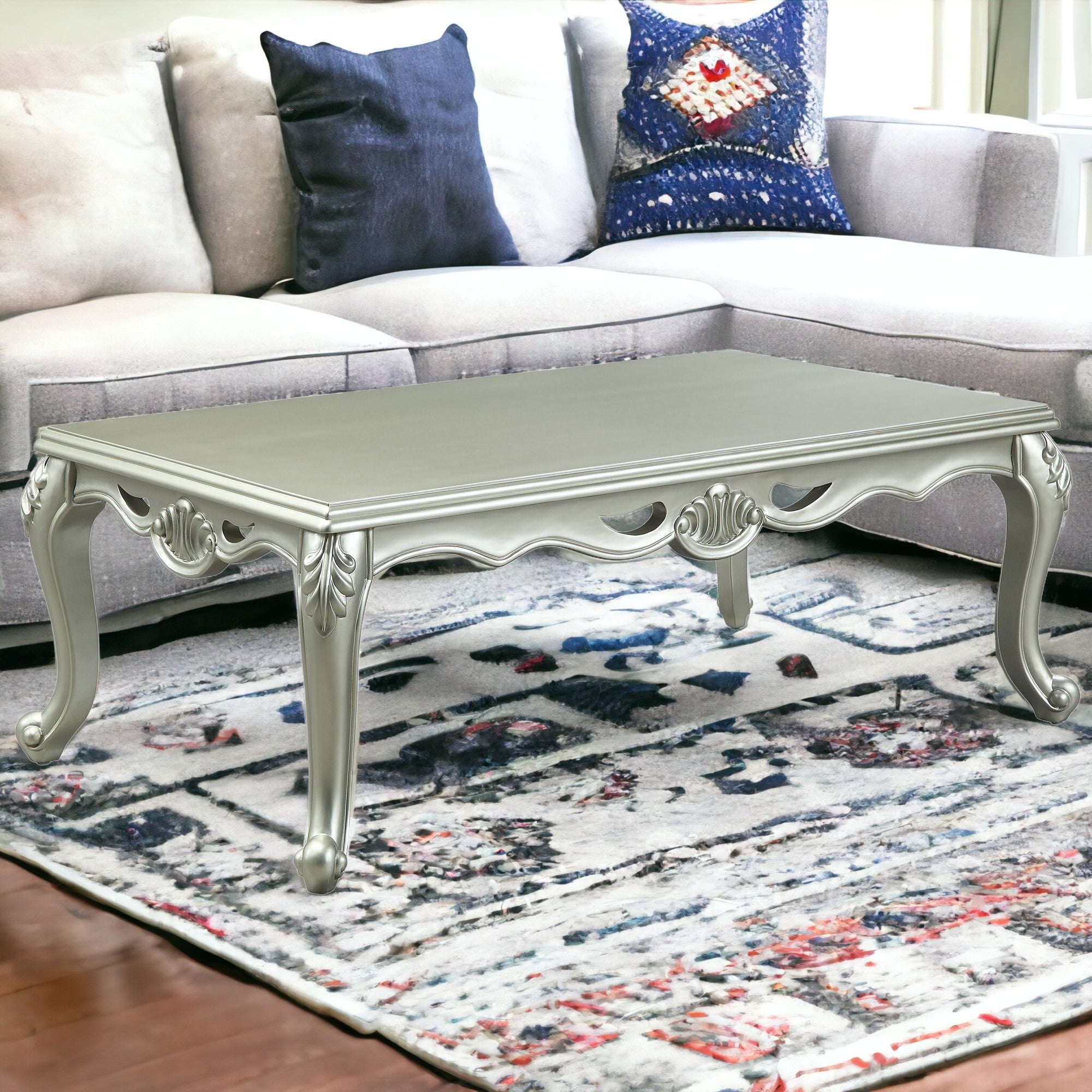 58" Champagne Coffee Table