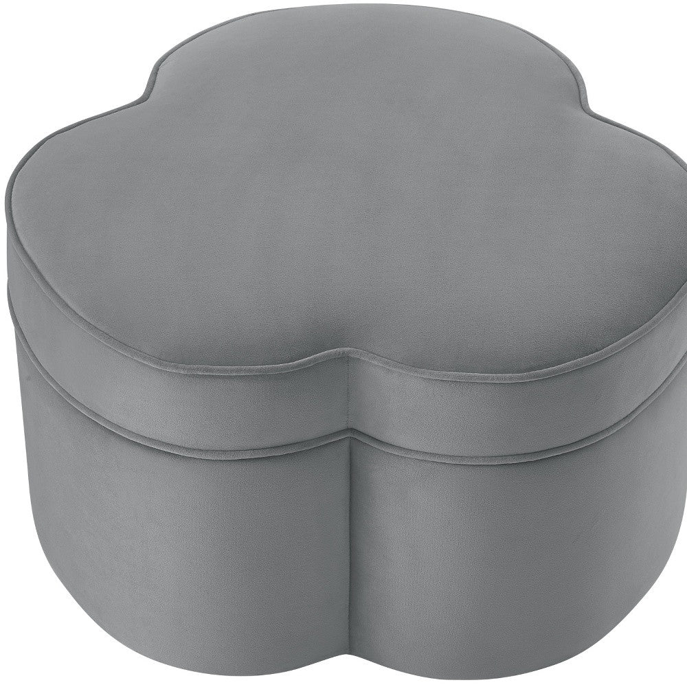 28" Blush Velvet Specialty Cocktail Ottoman