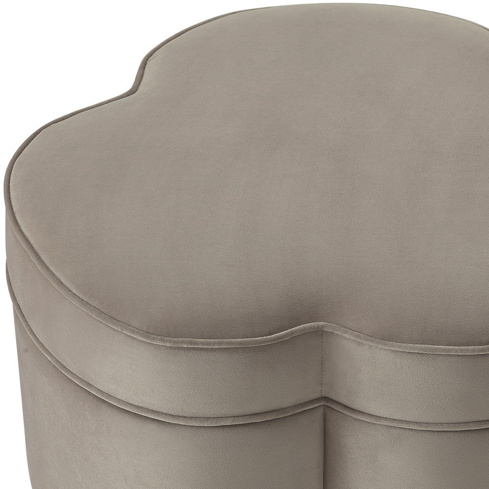 28" Blush Velvet Specialty Cocktail Ottoman