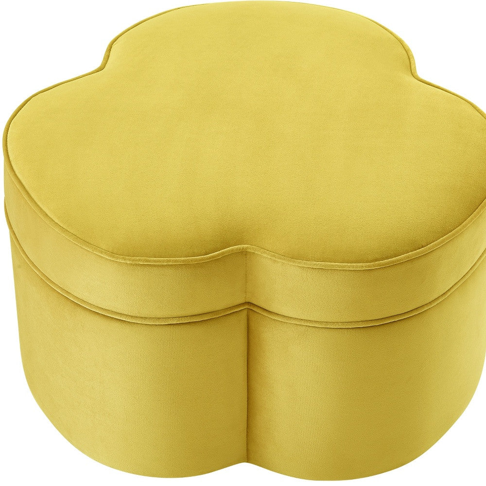 28" Blush Velvet Specialty Cocktail Ottoman