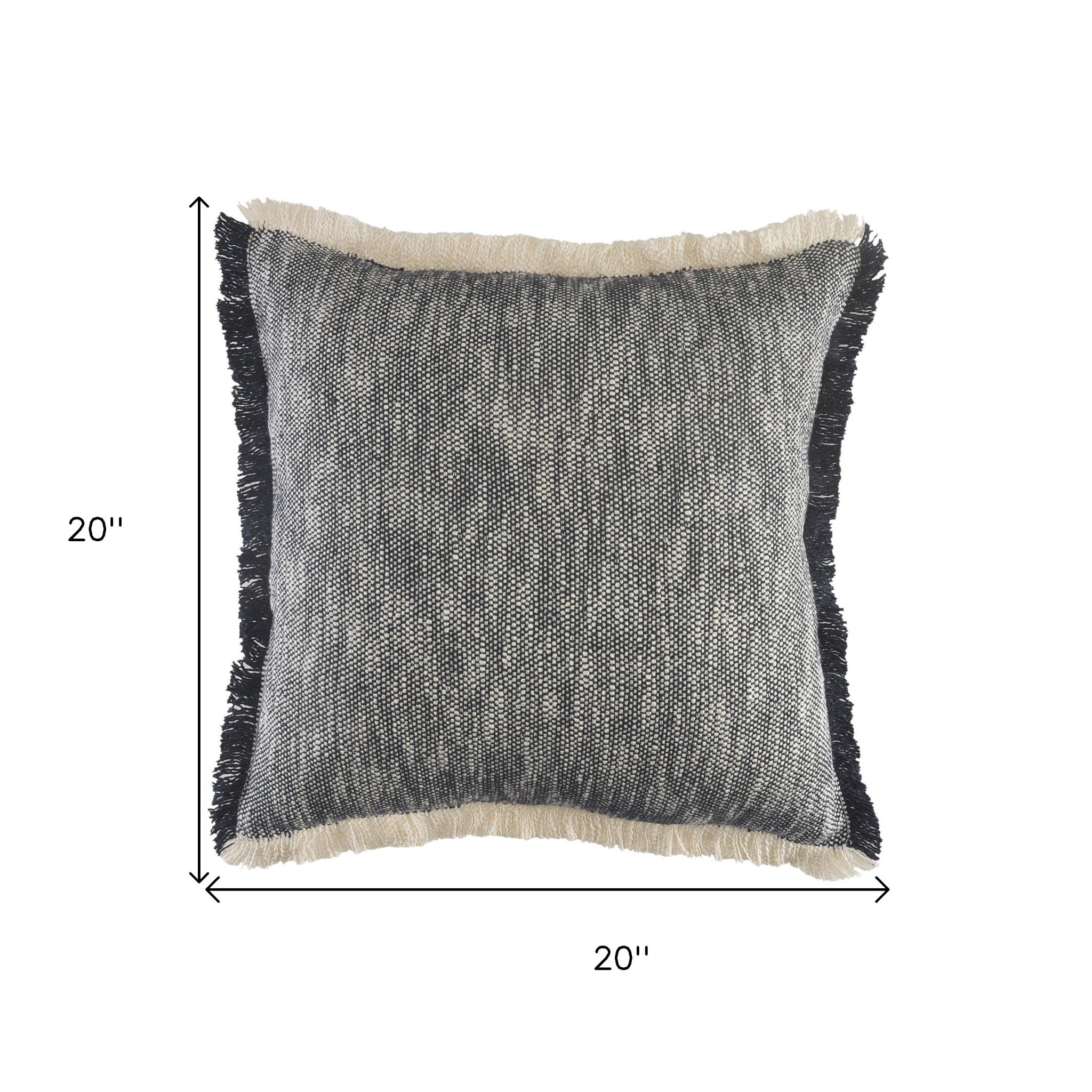 20" X 20" 100% Cotton Zippered Pillow