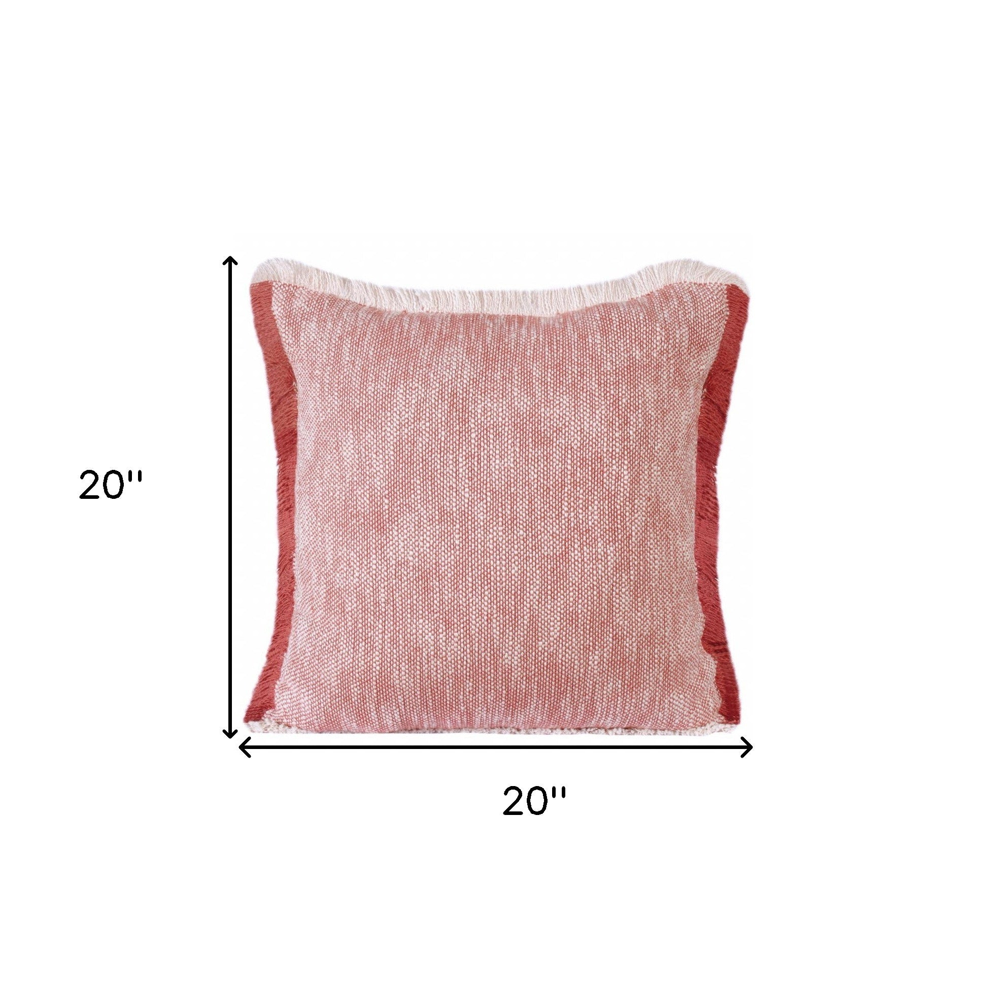 20" X 20" 100% Cotton Zippered Pillow