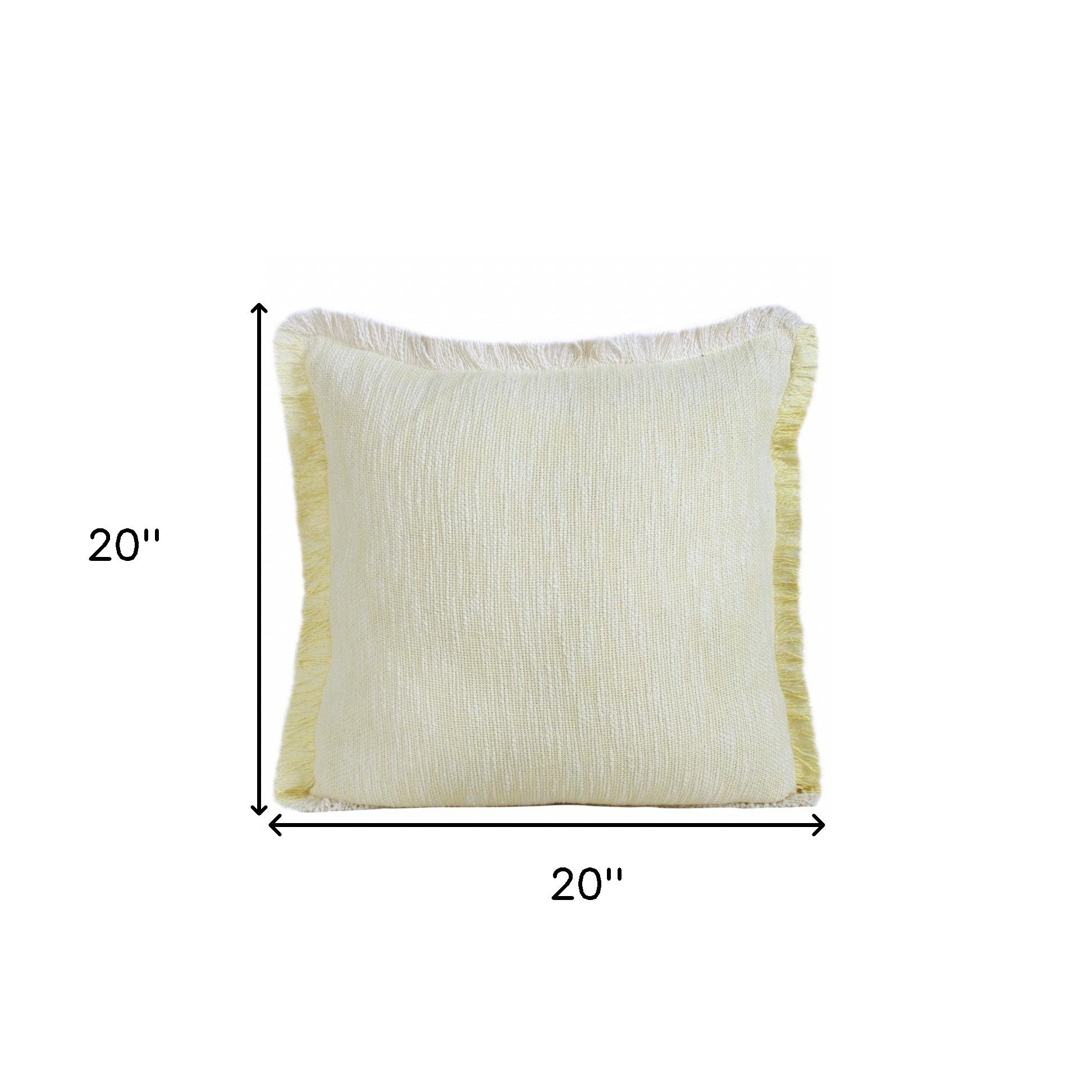 20" X 20" 100% Cotton Zippered Pillow