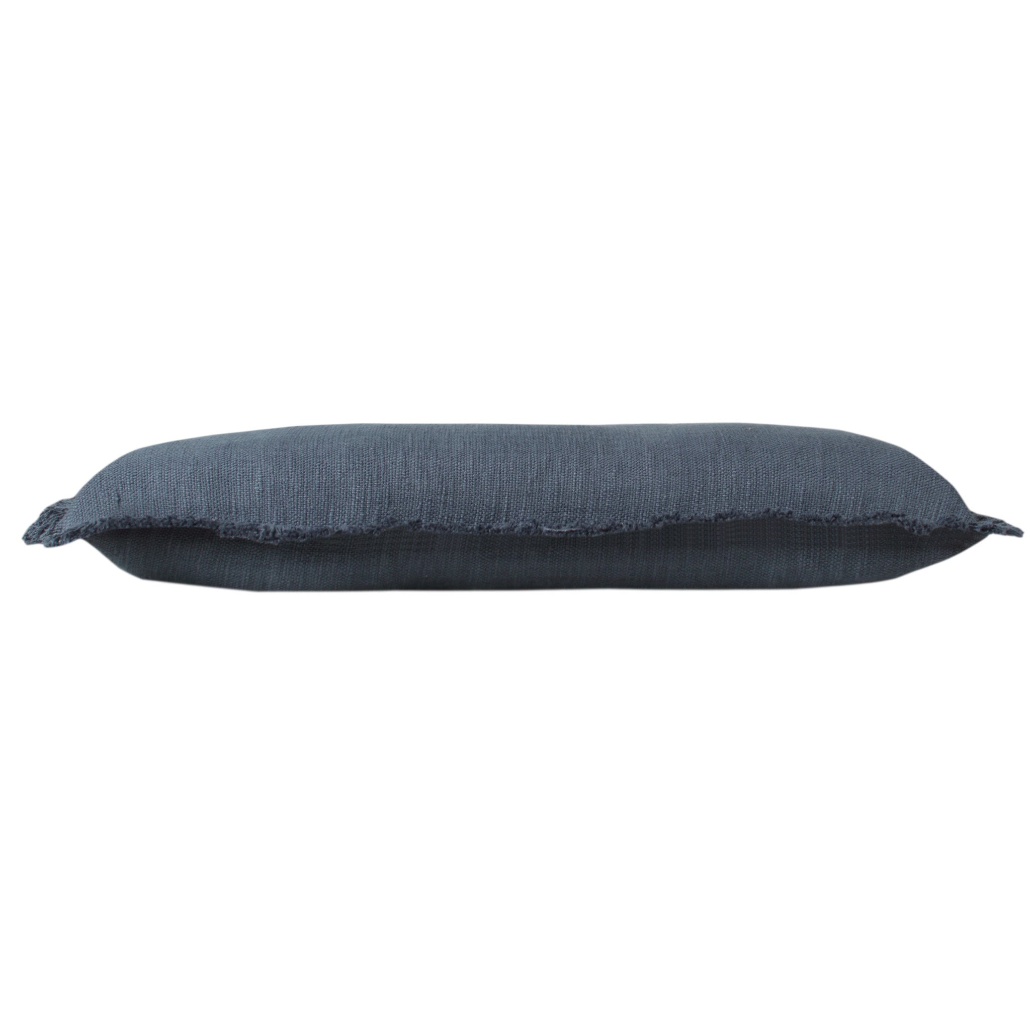 14" X 36" Jet Black 100% Cotton Zippered Pillow