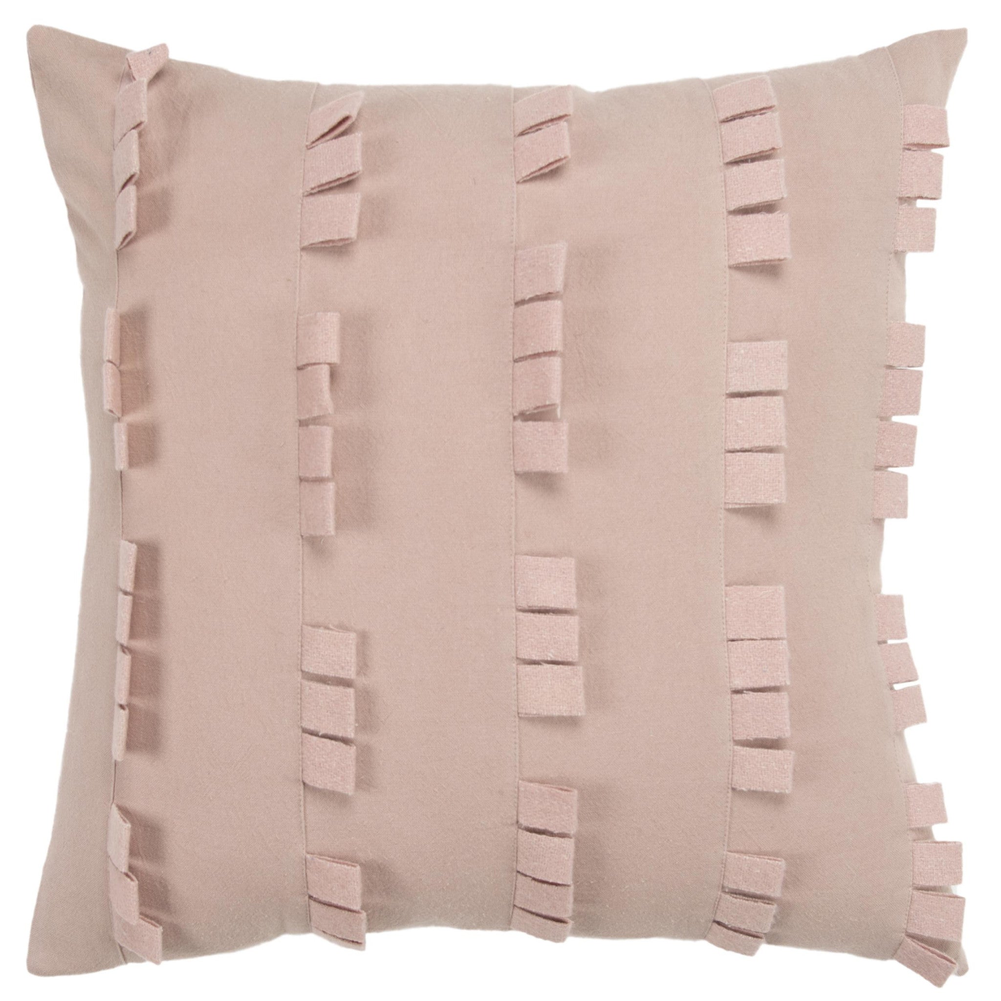 20" Blush Cotton Pillow