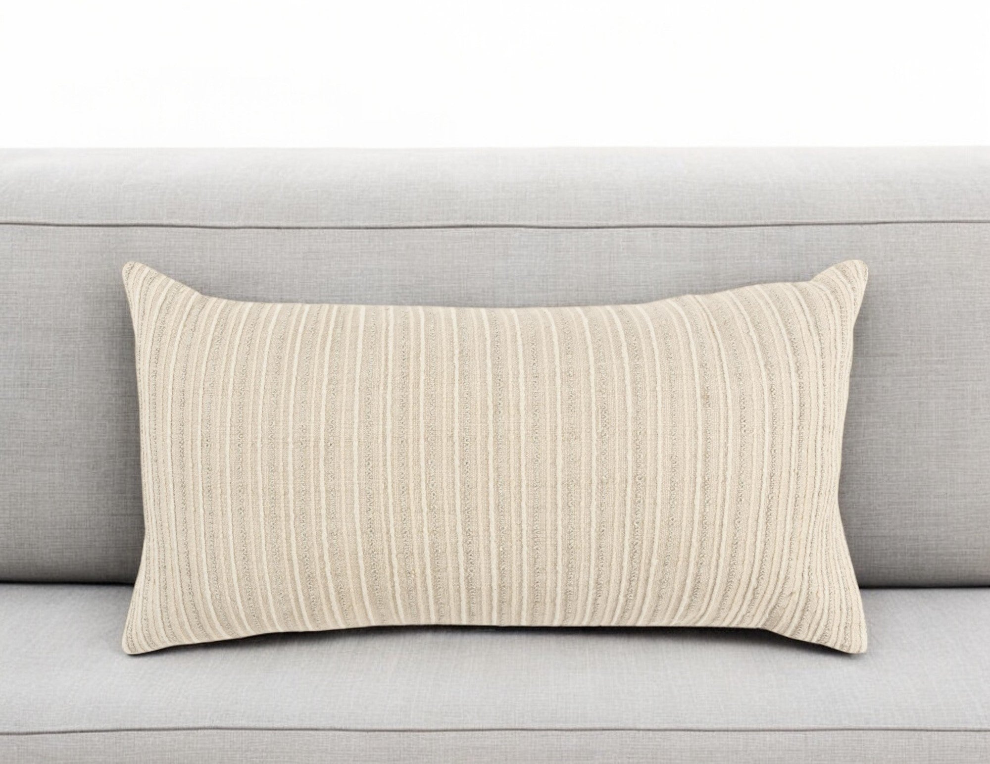 14" X 14" Natural Cotton Blend Pillow