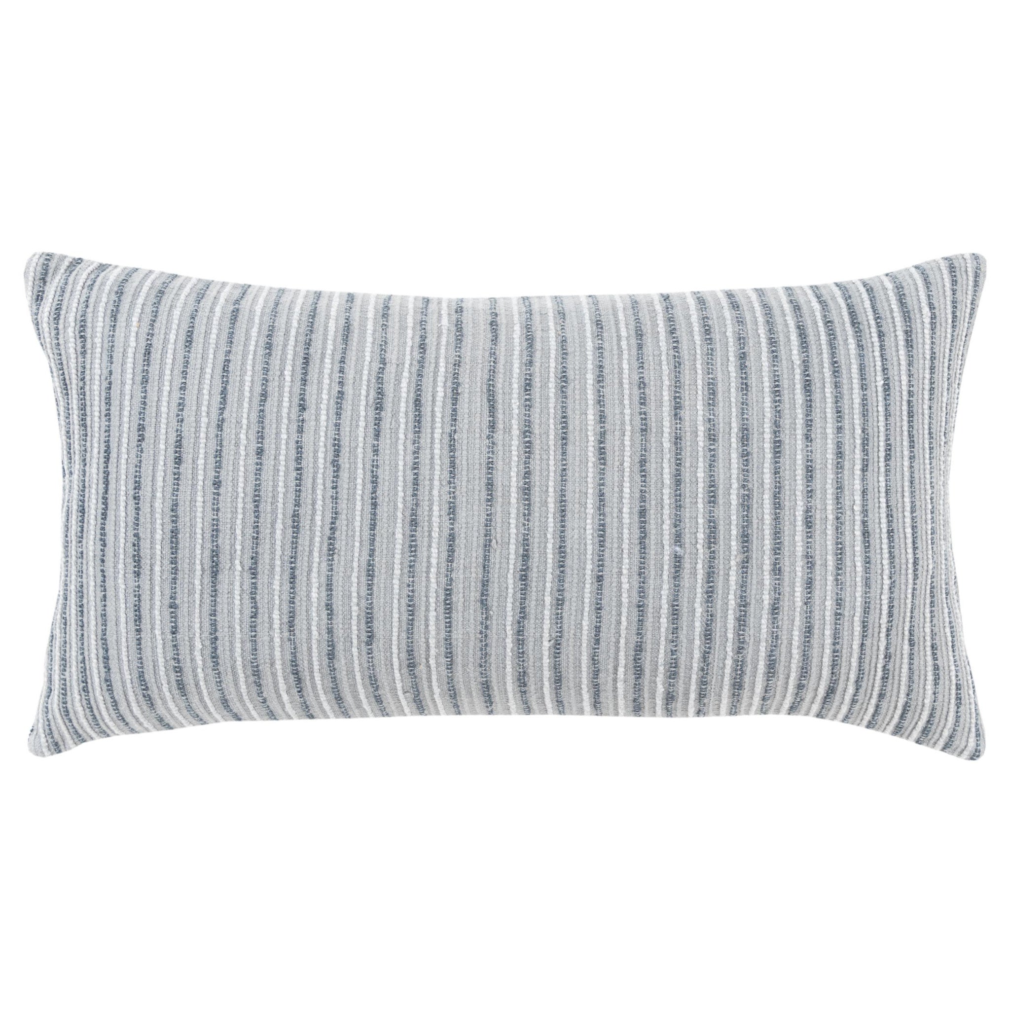 14" X 14" Gray Cotton Blend Pillow