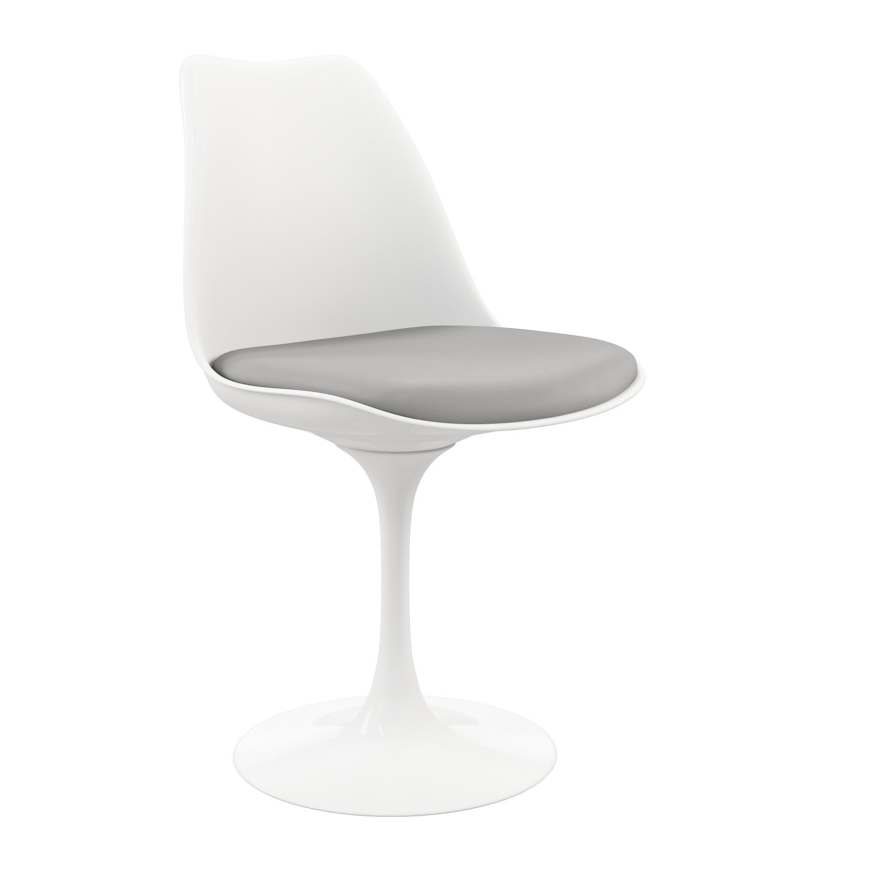 Gray And White Dining Side Chair