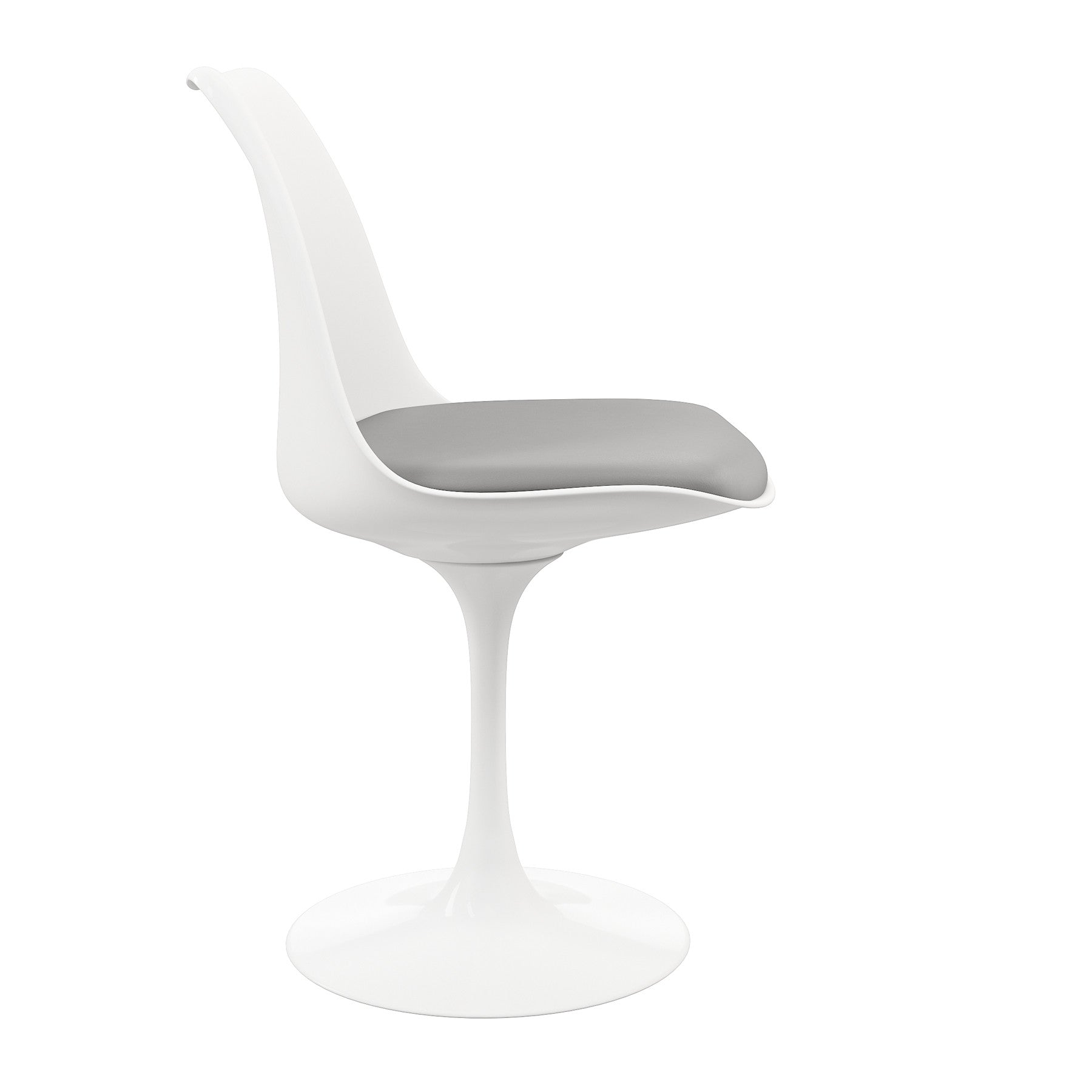 Gray And White Dining Side Chair