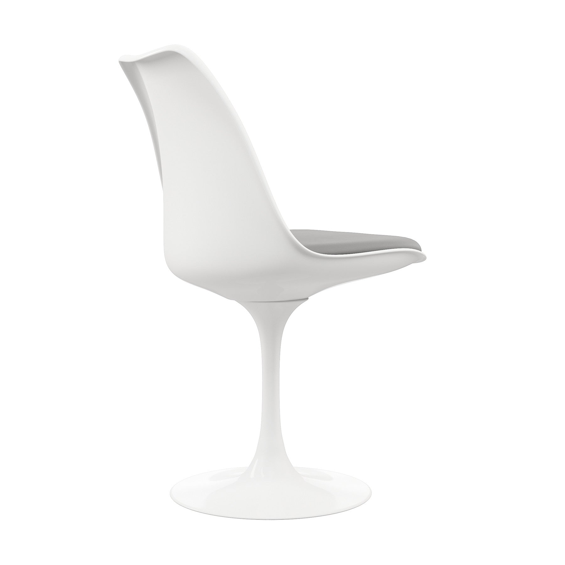 Gray And White Dining Side Chair