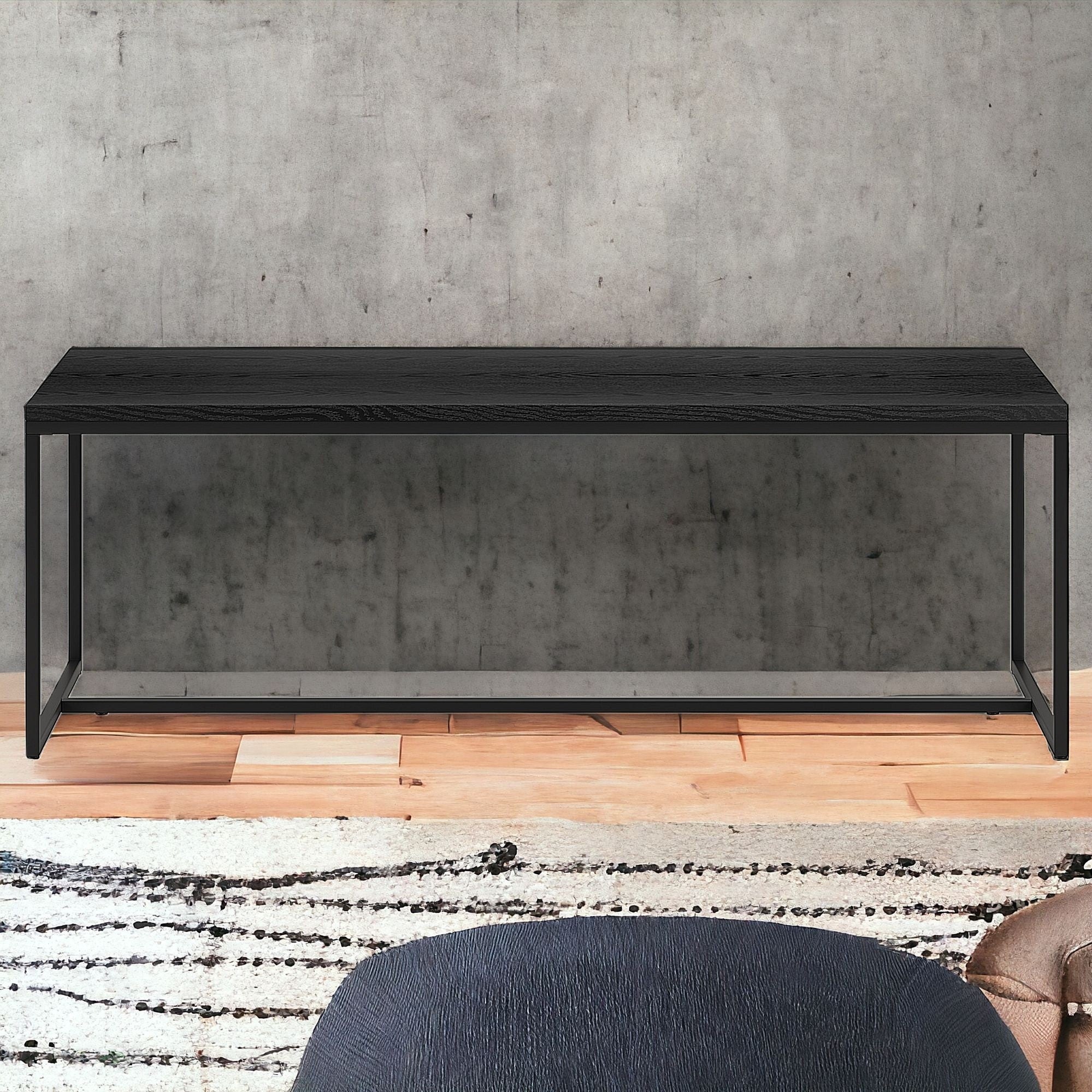 47" Black Coffee Table