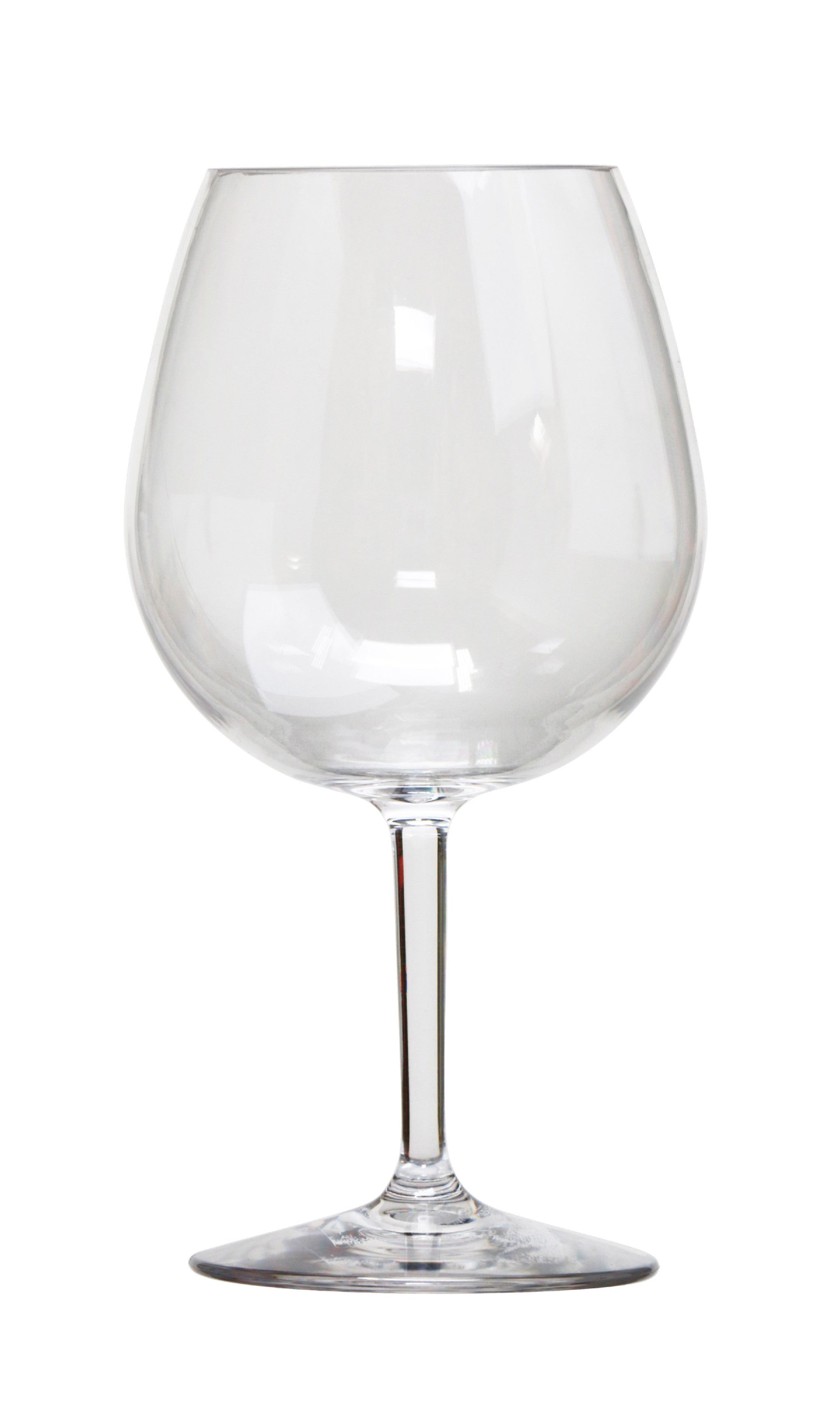 Set of Four Clear Tritan Plastic Stemmed All Purpose Wine Glass