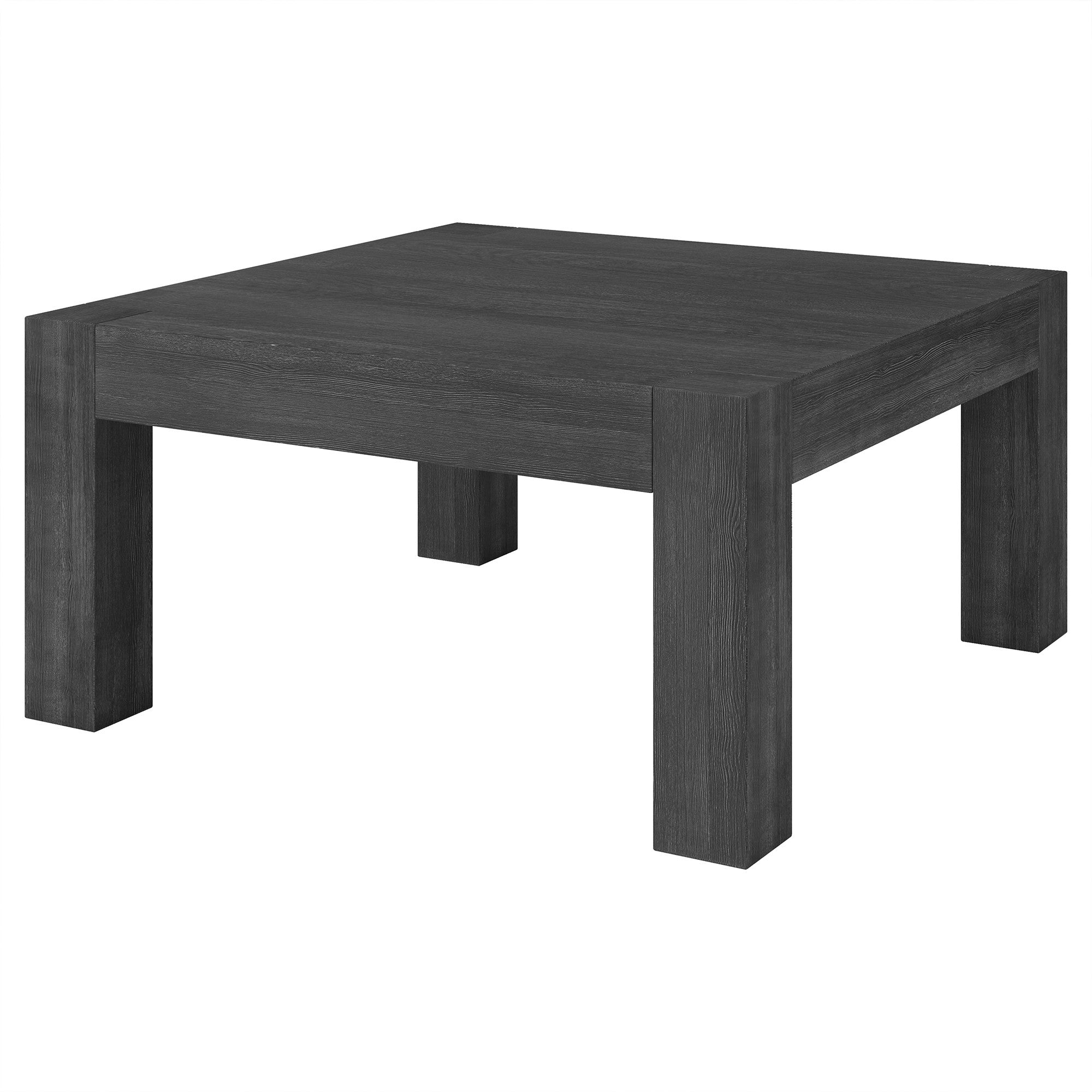 34" Gray Square Coffee Table