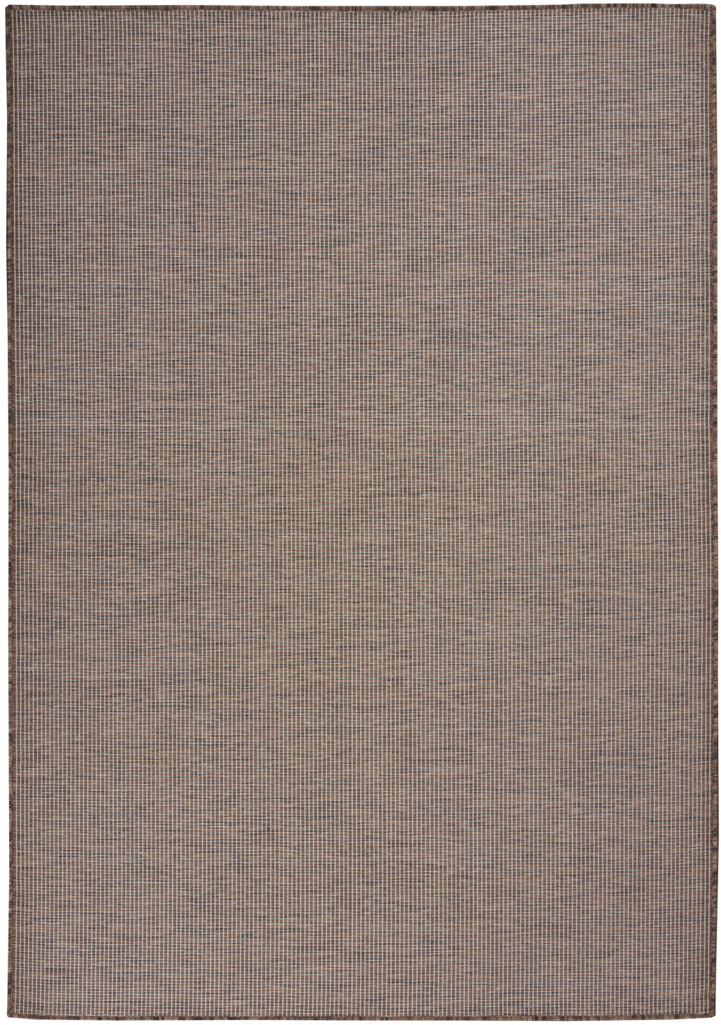 5' X 7' Brown Power Loom Area Rug