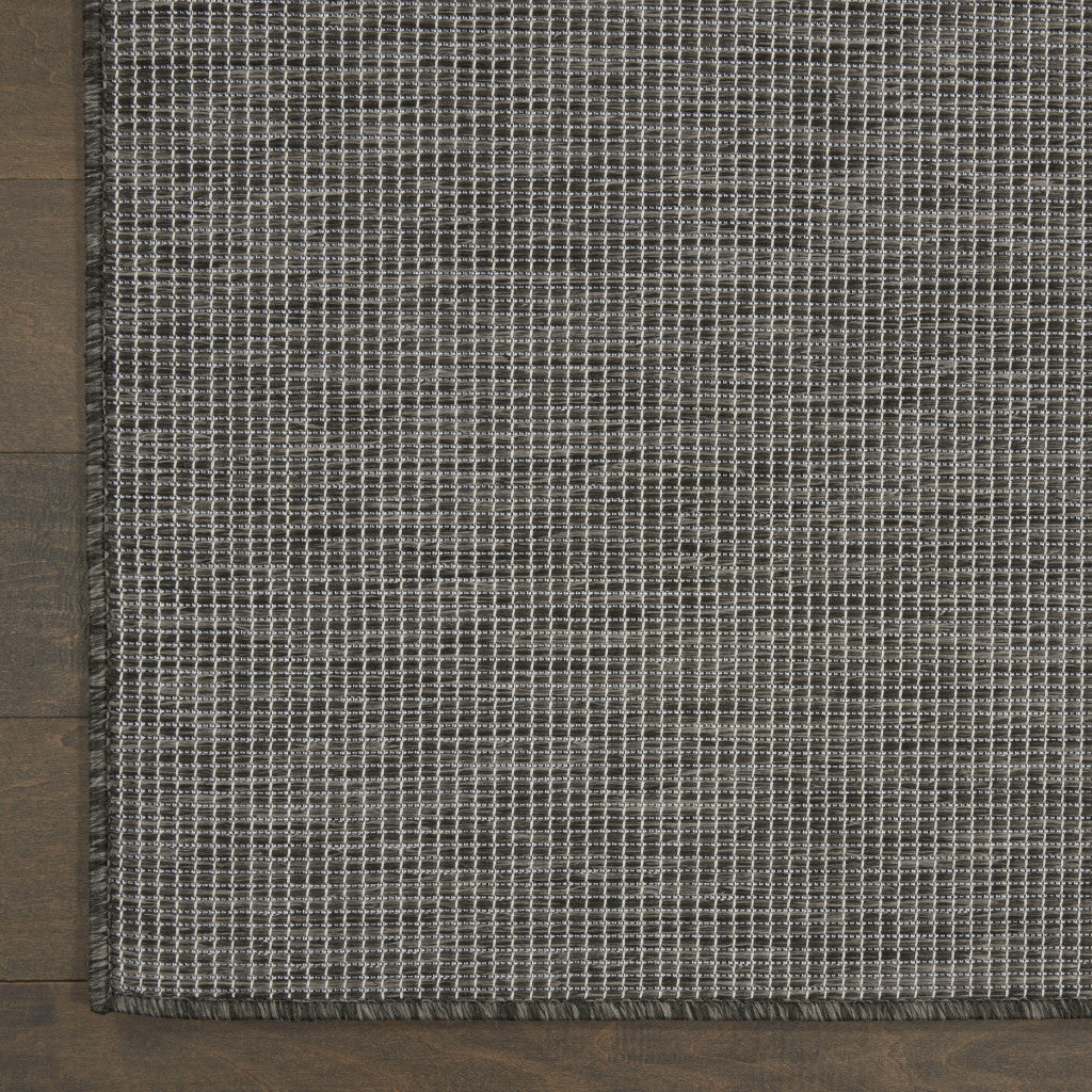 8' Charcoal Power Loom Runner Rug