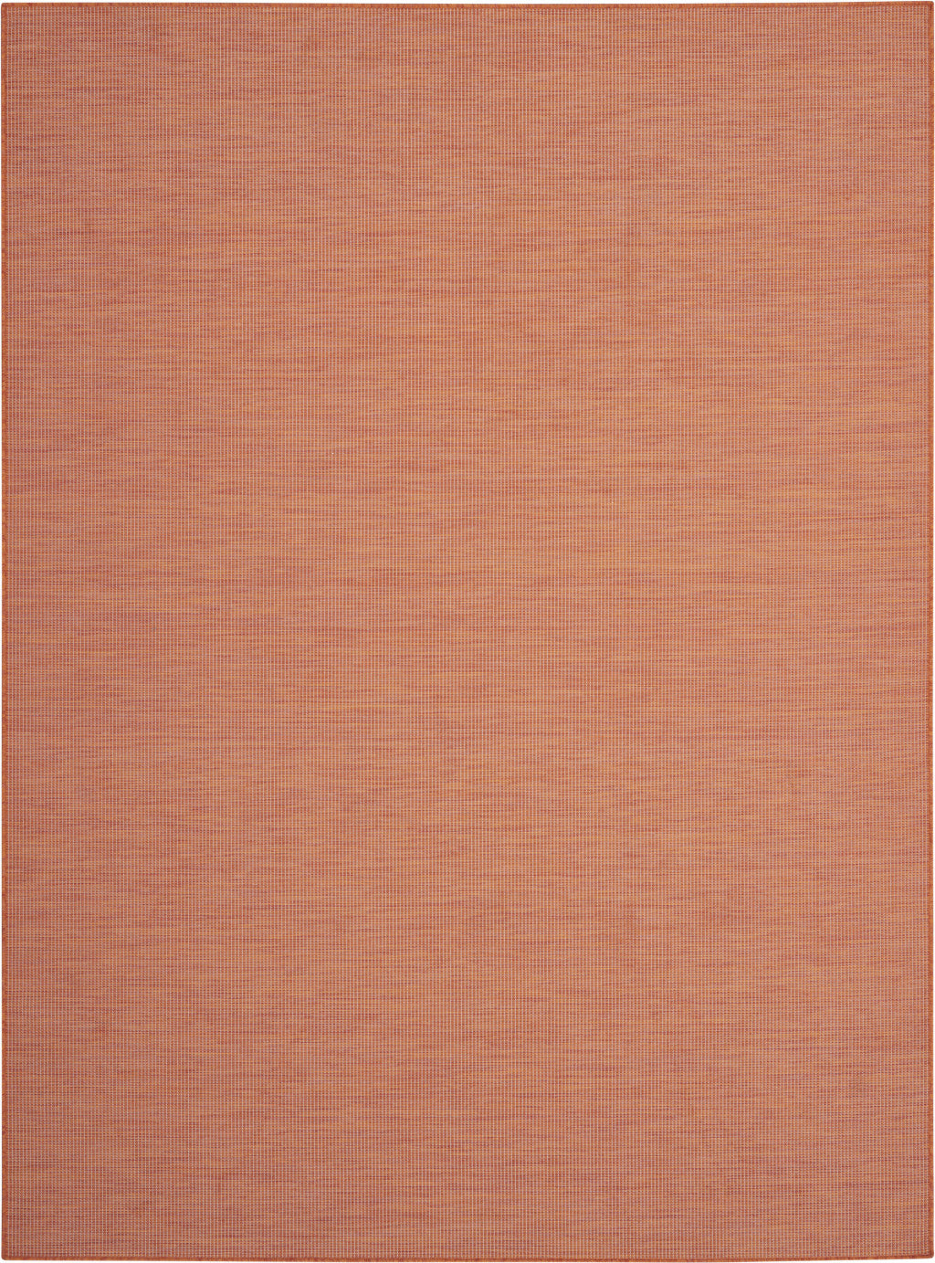 8' X 10' Rust Power Loom Area Rug