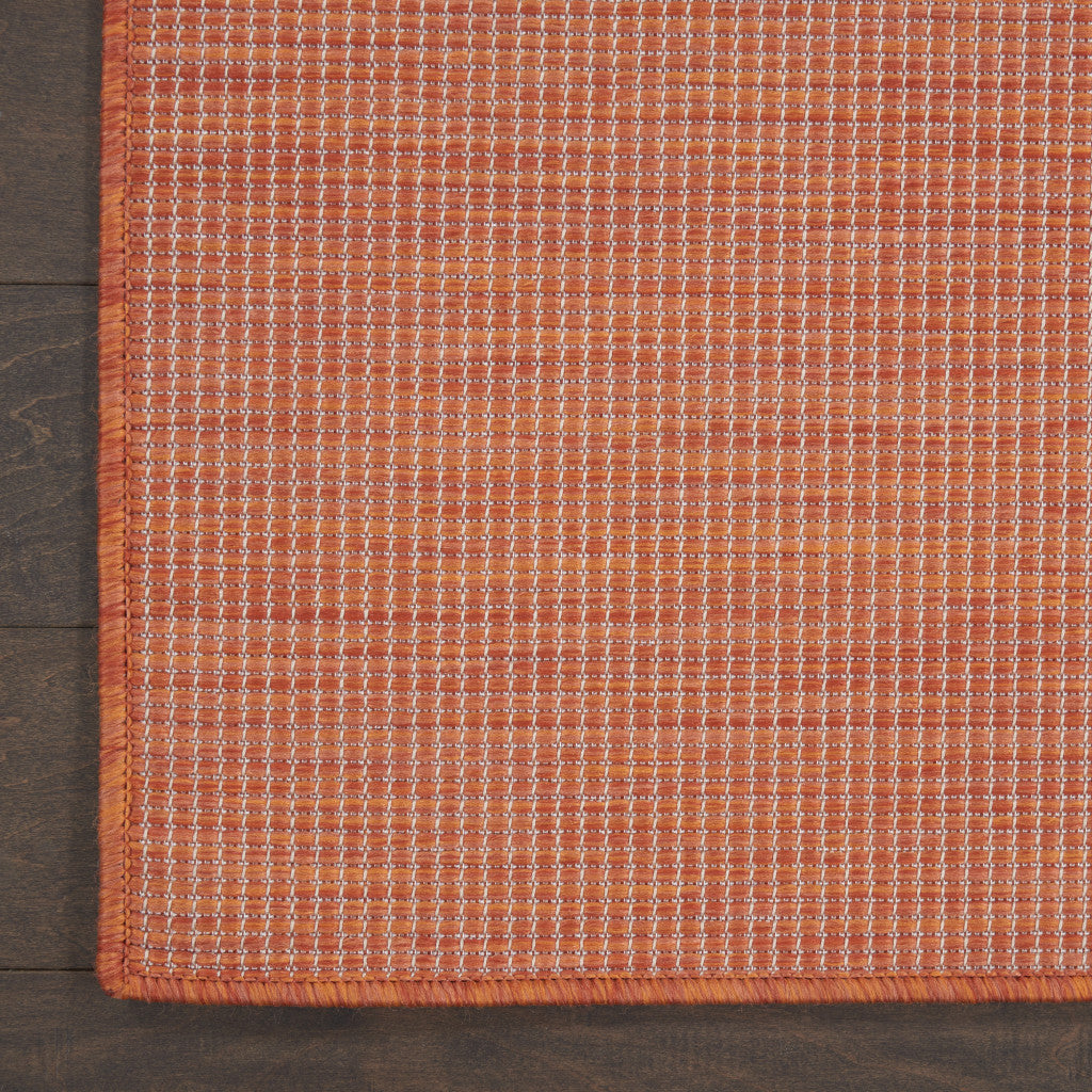 7' X 10' Rust Power Loom Area Rug