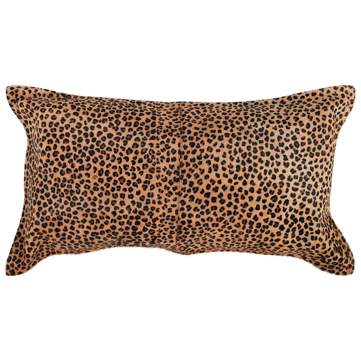 14" X 26" Camel Animal Print Cowhide Zippered Down Blend Pillow