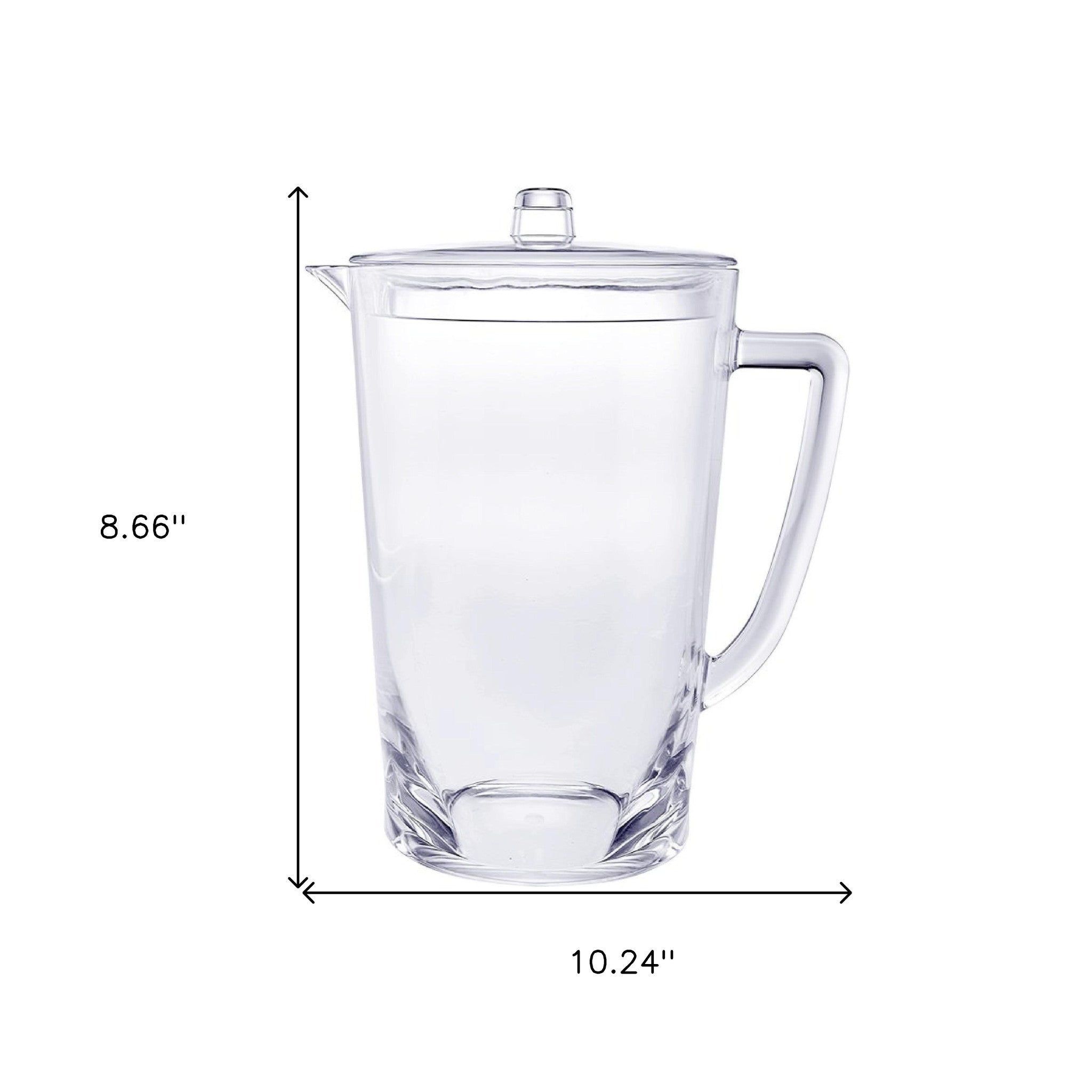 2.75 Quart Clear Acrylic Pitcher