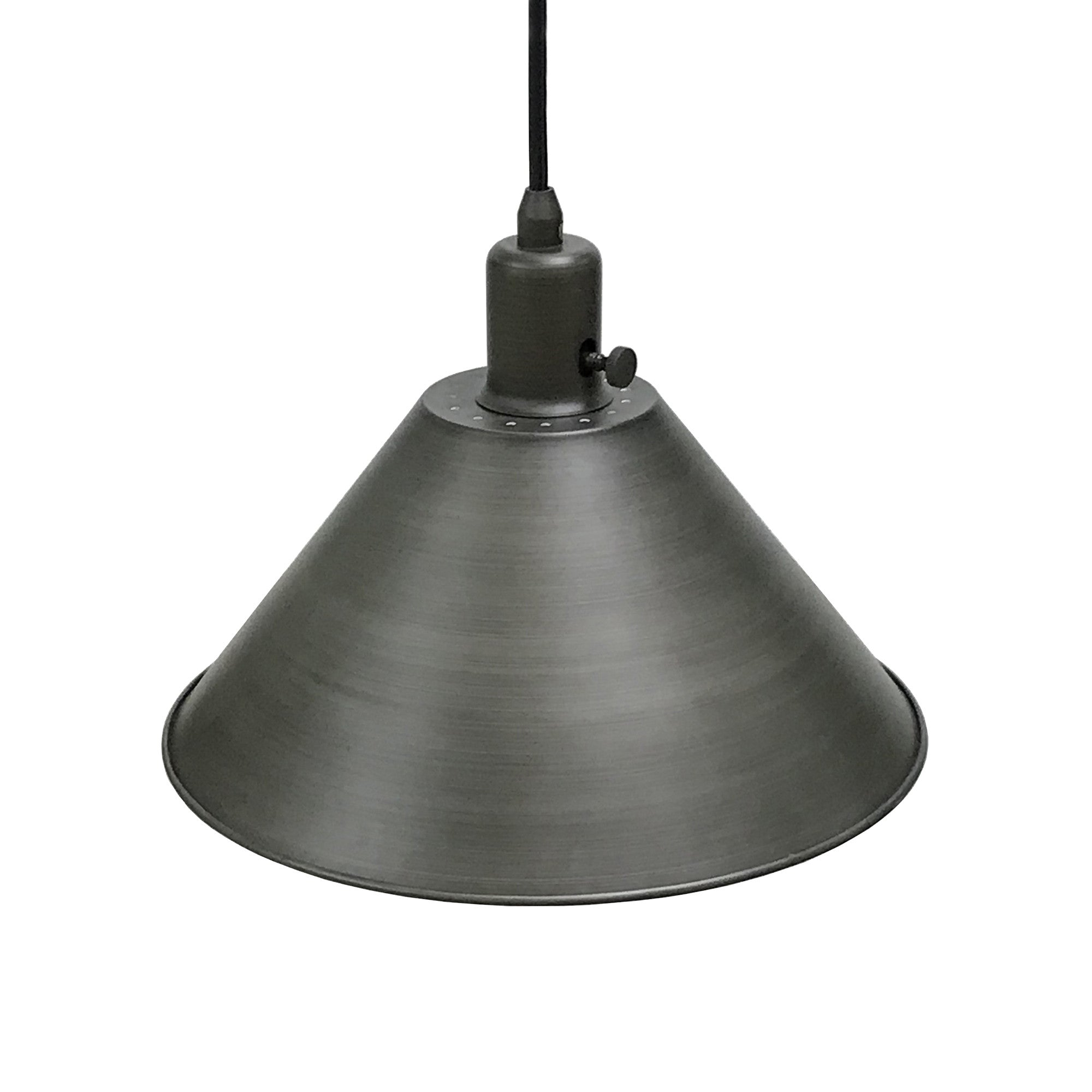 70" Steel Reading Floor Lamp With Silver Cone Shade