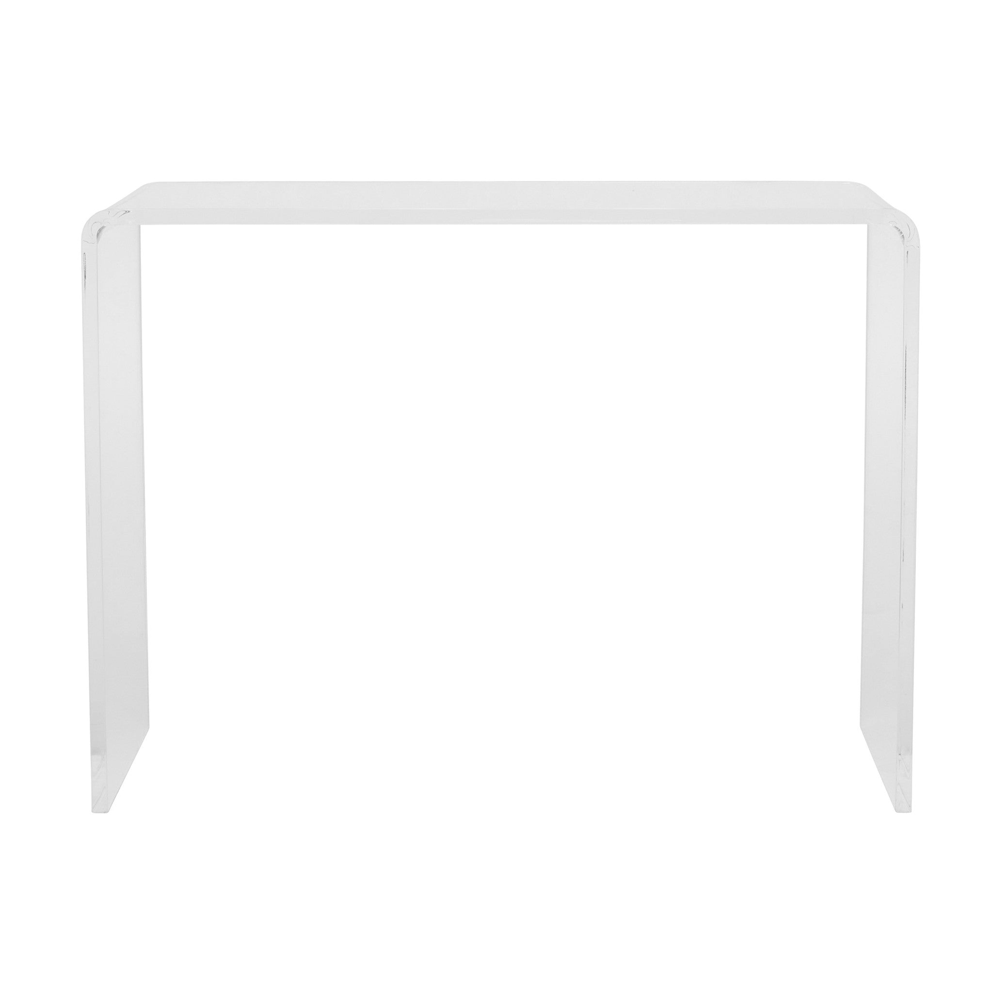 40" Clear Acrylic Sled Console Table