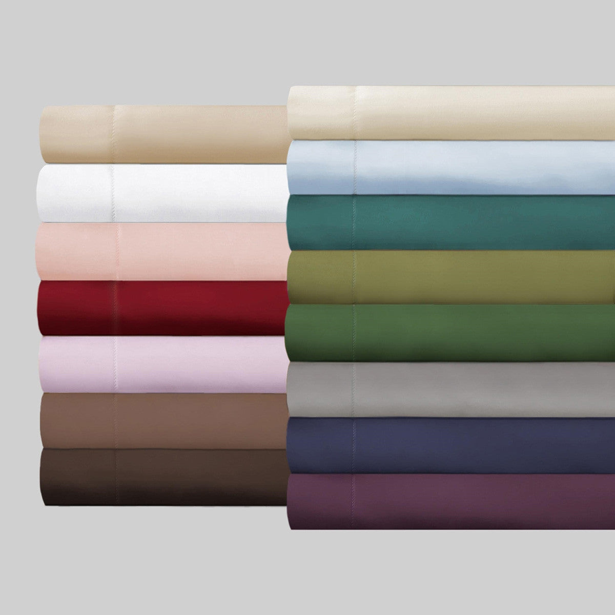 Taupe Queen Cotton Blend 400 Thread Count Washable Duvet Cover Set