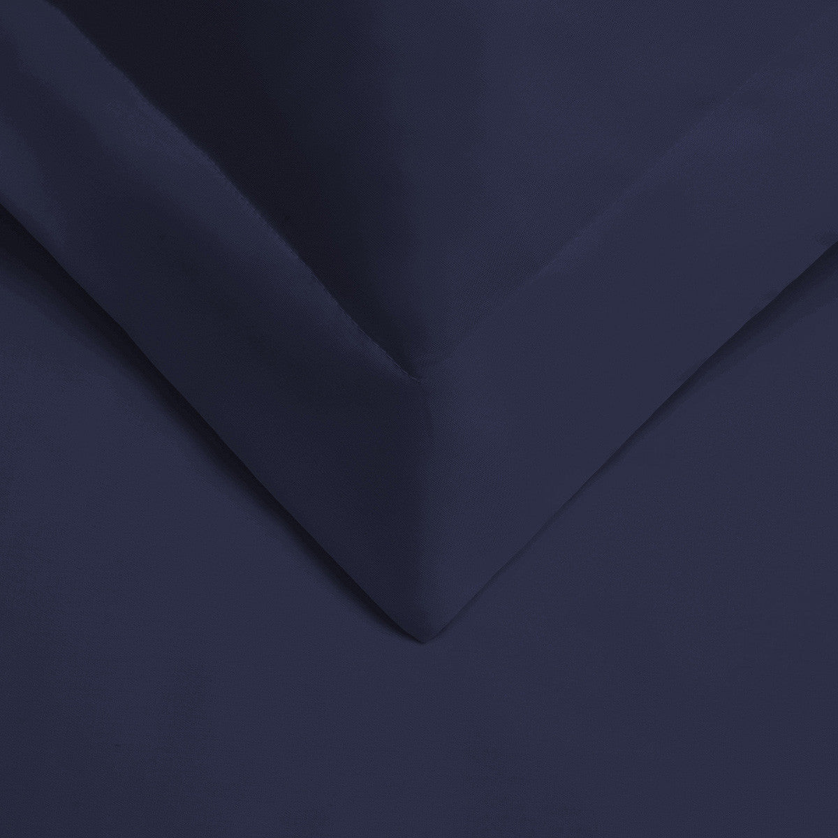 Navy Blue King Cotton Blend 400 Thread Count Washable Duvet Cover Set