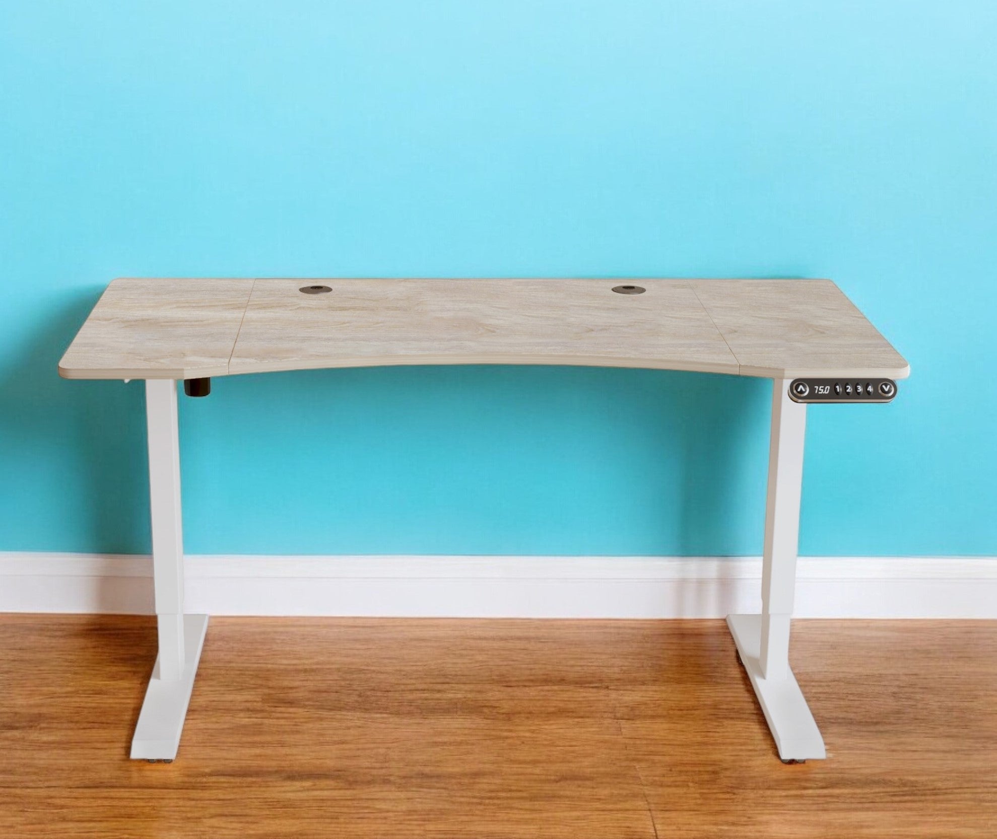 55" Adjustable White Unique Standing Desk